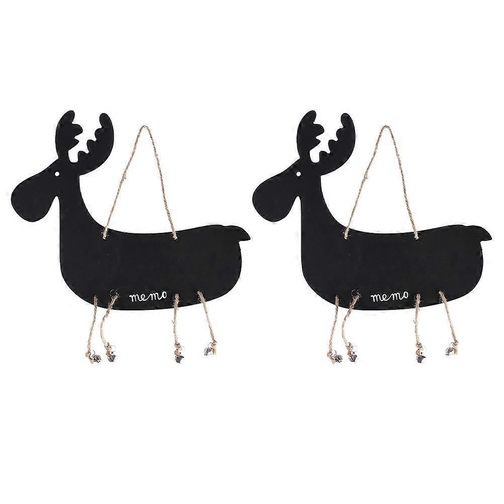 Small Chalkboard Message Board Giraffe Shaped For Plant Decoration 27x33cm Erasable 2Pcs