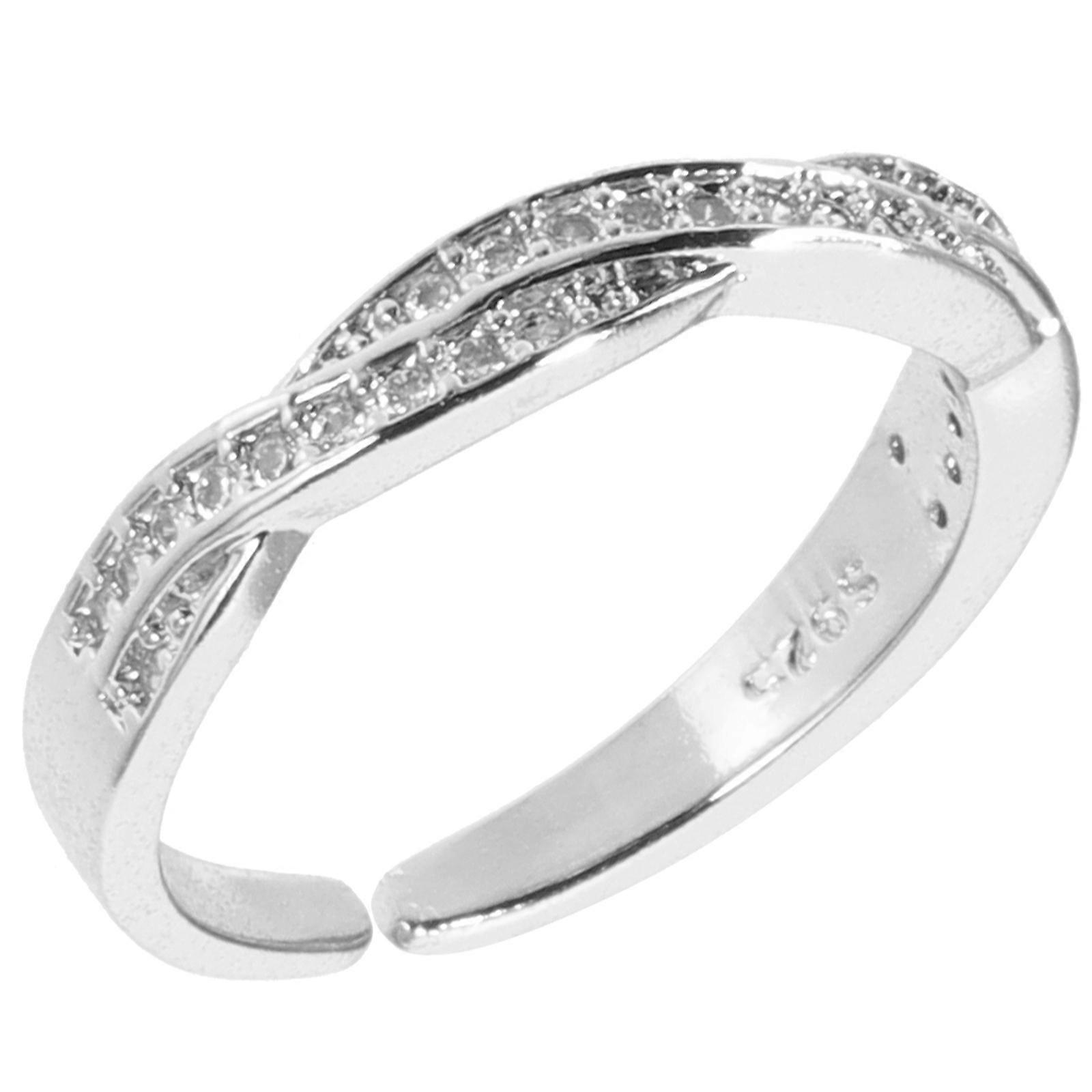 Trendy Ring Jewelry for Women Parties Decorative Silver Color 1.9X1.9CM Size 1Pack