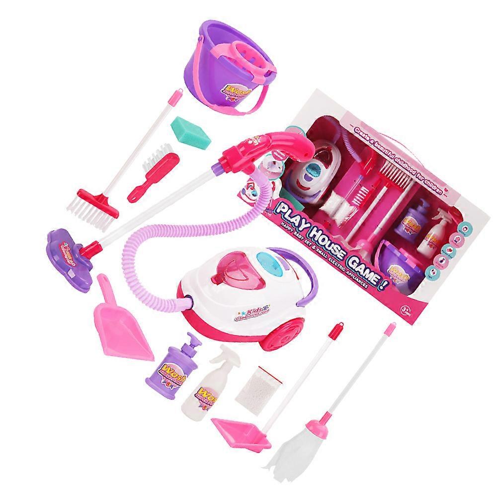 1 Set Vacuum Cleaner Playset with Realistic Cleaning Tools for Kids, No Battery Needed, Skill Developing Indoor Play Activity