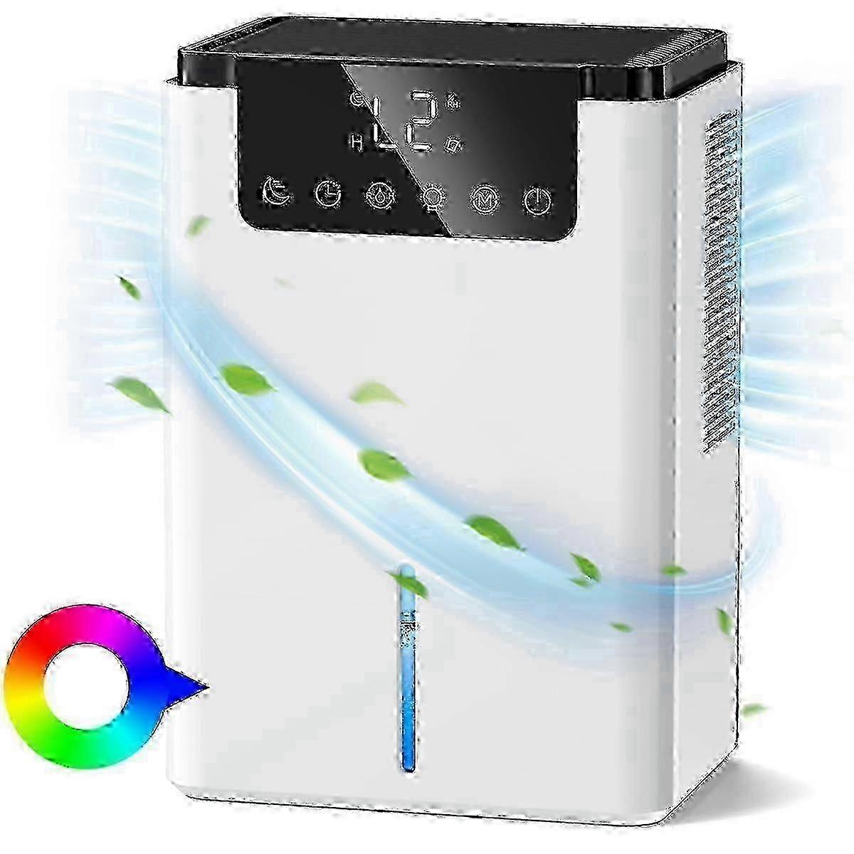 Elektrický odvlhčovač 22 l/deň, ultra tichý s odmrazovaním v režime spánku, čistenie vzduchu, zástrčka EÚ