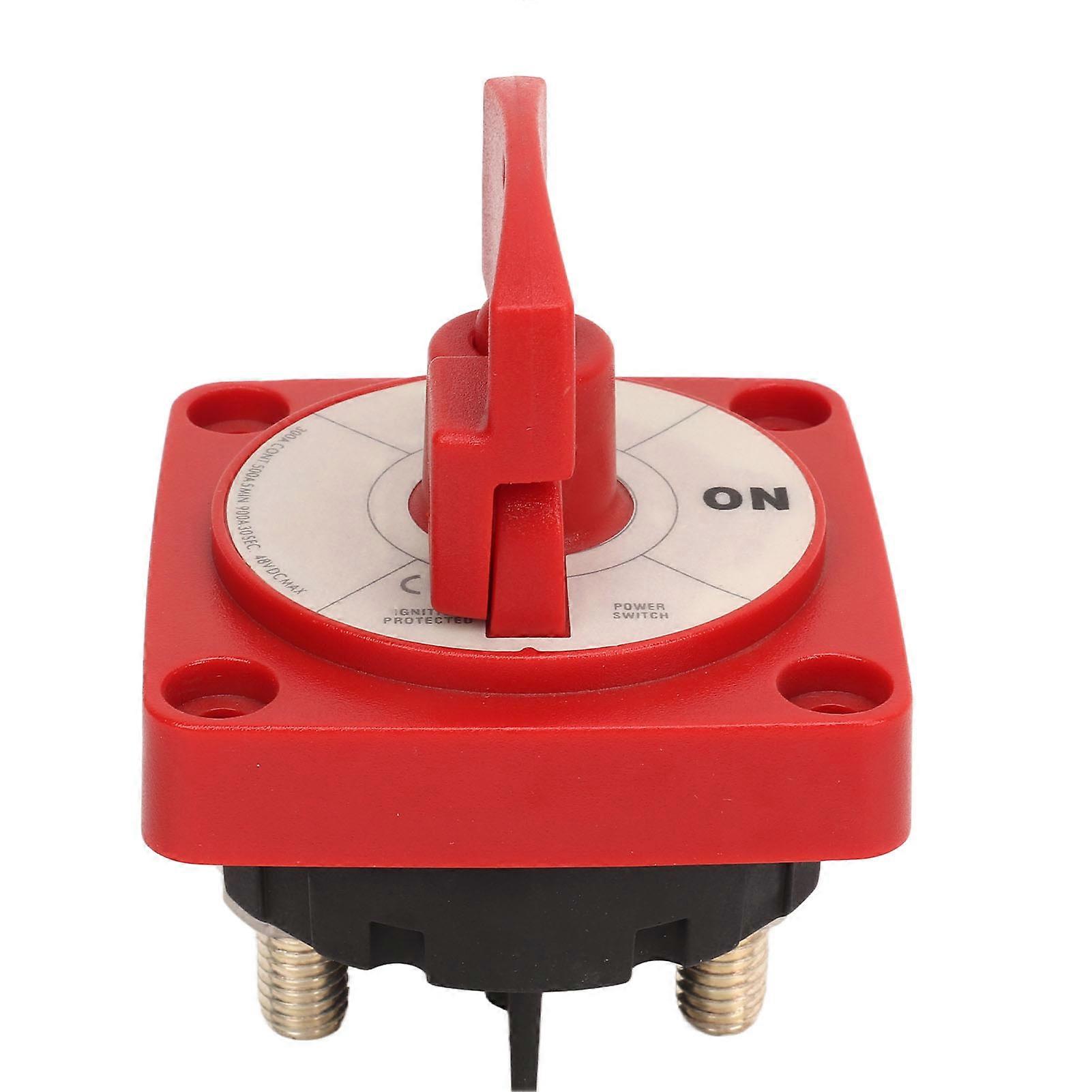 300A DC48V Marine Battery Selector Switch 2 Gear Stud Power ON Off Disconnect Switch for RV Automotive Battery