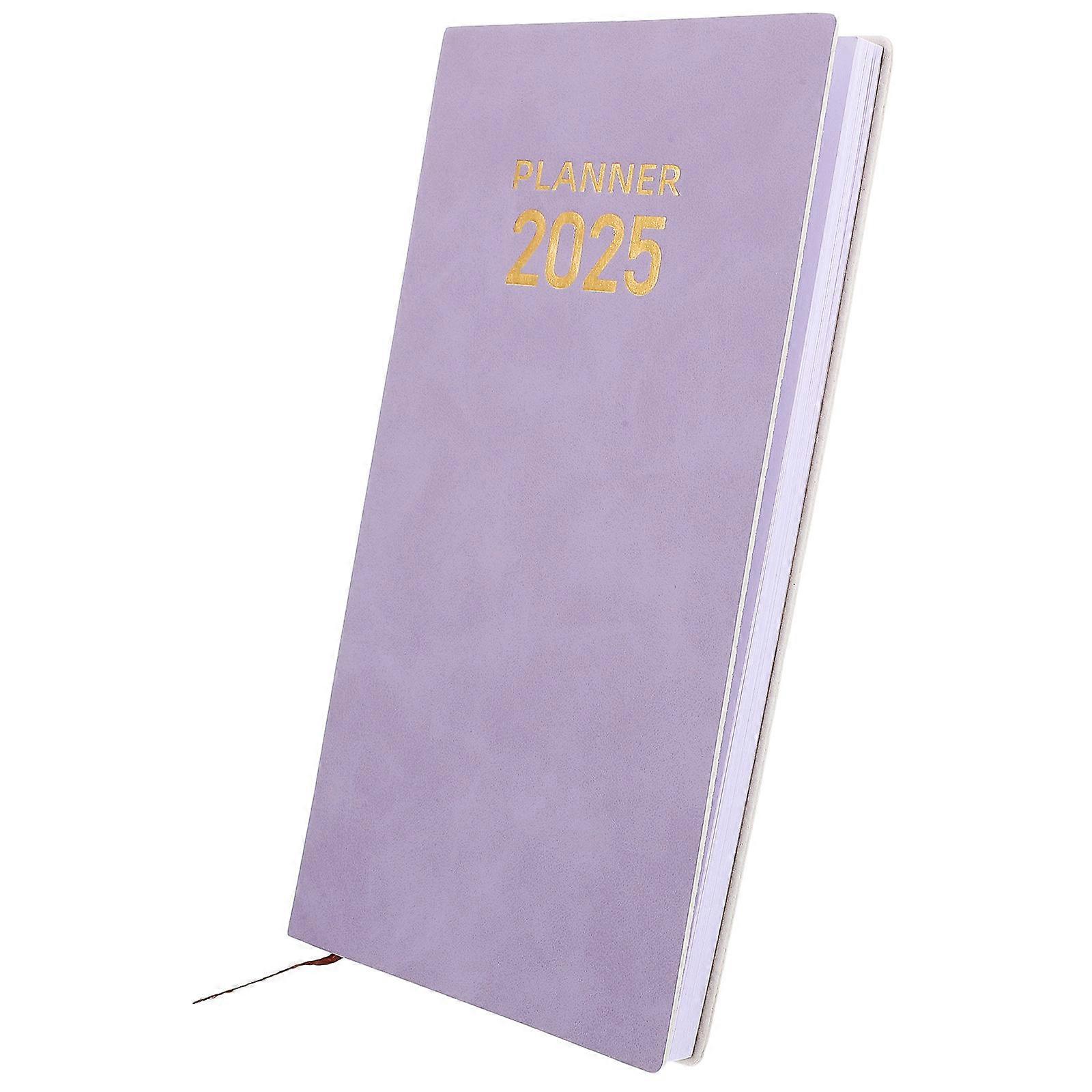 Planner Multi Function Note Book Portable Planner Organizer Office Academic Planner Office Accessory Lavender 17.30X9.50X1.00CM Academic Use 1Pack