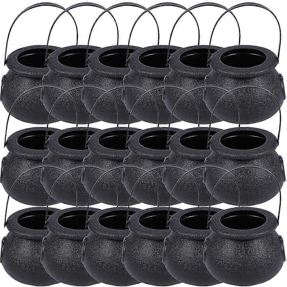 Small Halloween Buckets Handheld Bucket For Friends Performance Props Portable Candy Basket 2.8×2×2in 18Pack