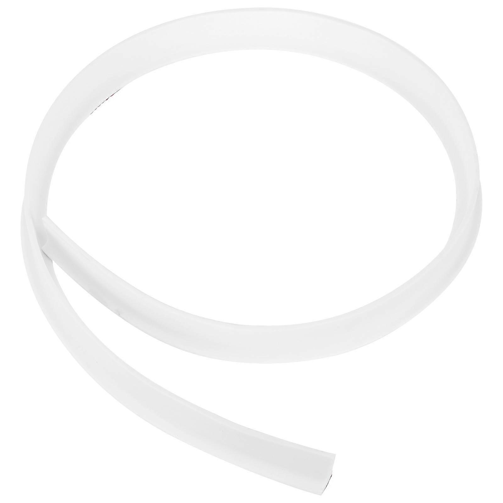 White Self-Adhesive Baffle Strip for Home Use Durable TPE Material 1PC