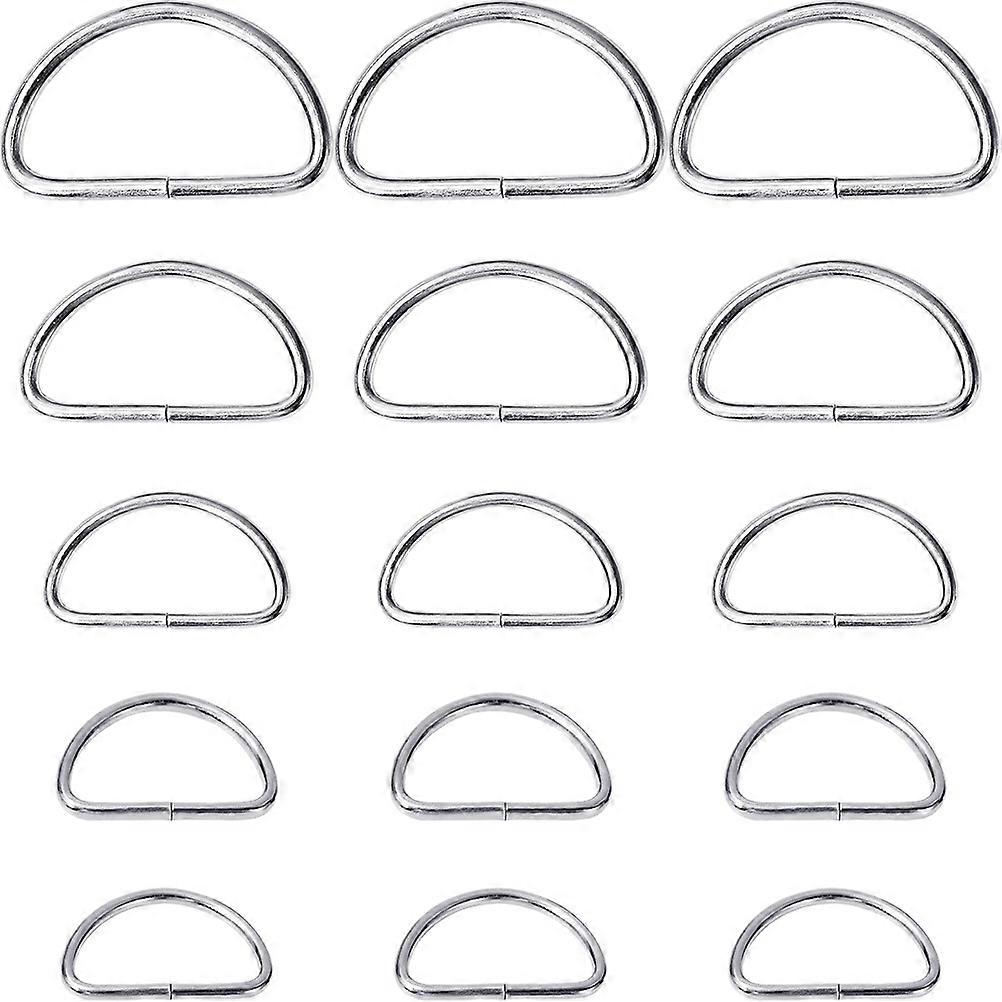 100pcs Silver Alloy D Ring Buckles for Purse, Handbag, Belt, and Pet Collar Crafting – Reusable, Smooth Operation Connectors for DIY Accessories
