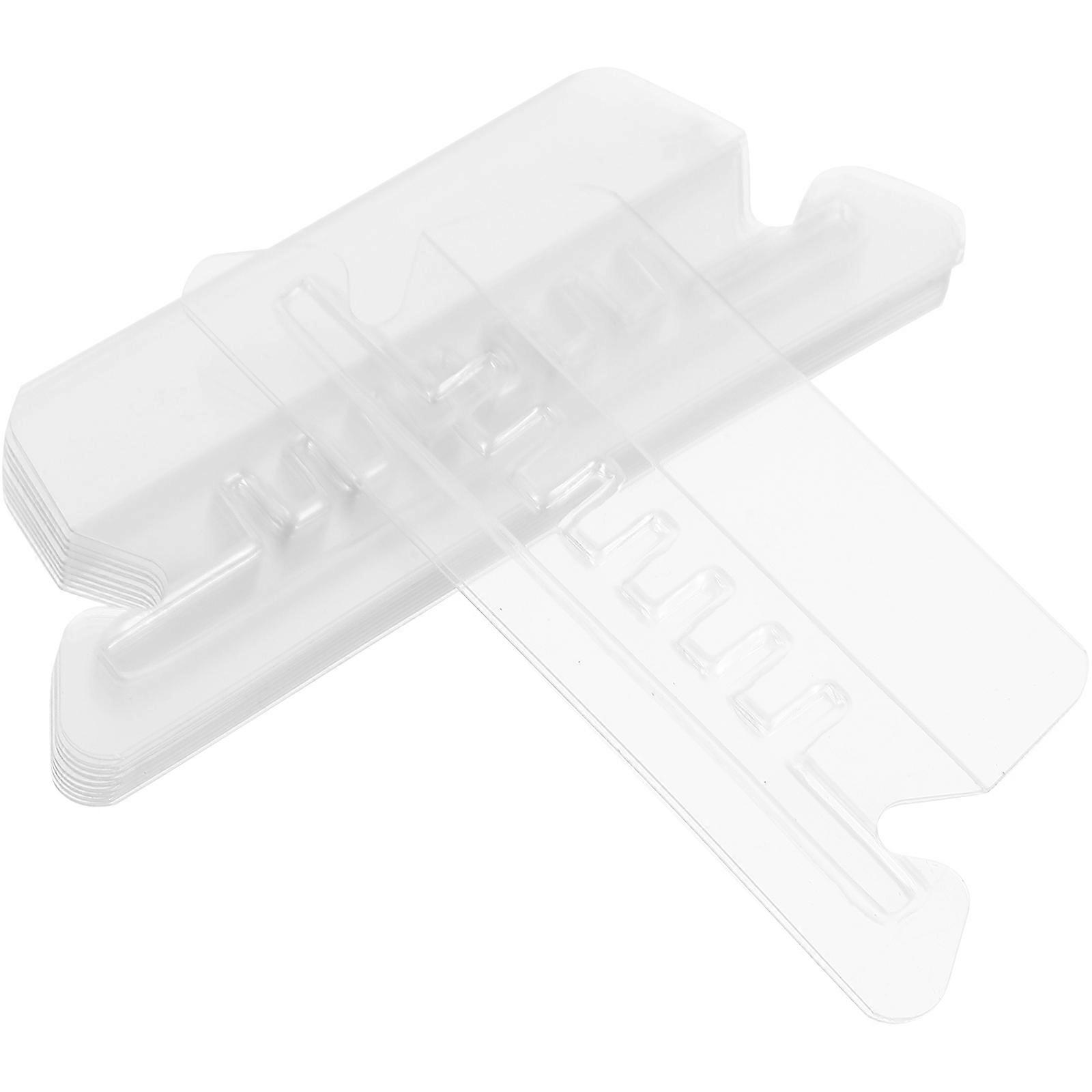 Plastic Folder Tabs Hanging File Folders For Office Work Room Number Organization Labeling 7.80X3.00X0.10CM 50Pcs