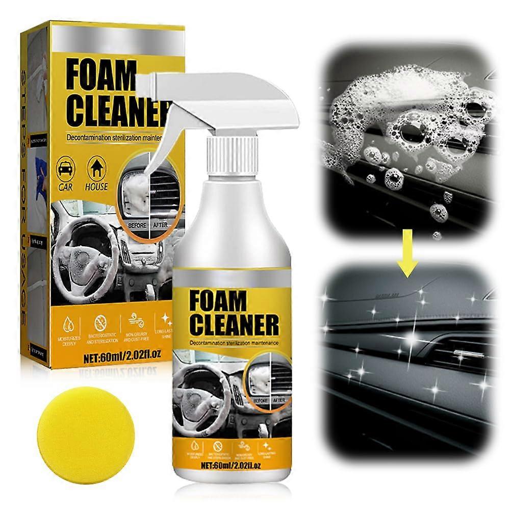 PolsterSchaumReiniger, upholstery cleaner, 60 ml, for interior cleaning of plastic, upholstery, leather, car care