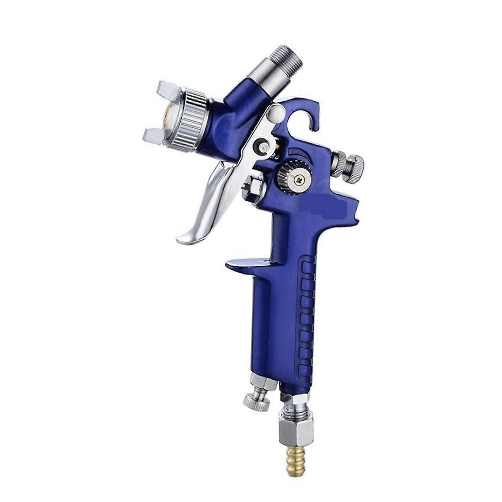 Farbspritzgerät Airbrush Spray Gun Mini 0.8/1.0mm Nozzle for Automotive and Wall Painting Blue Caliber 1.0