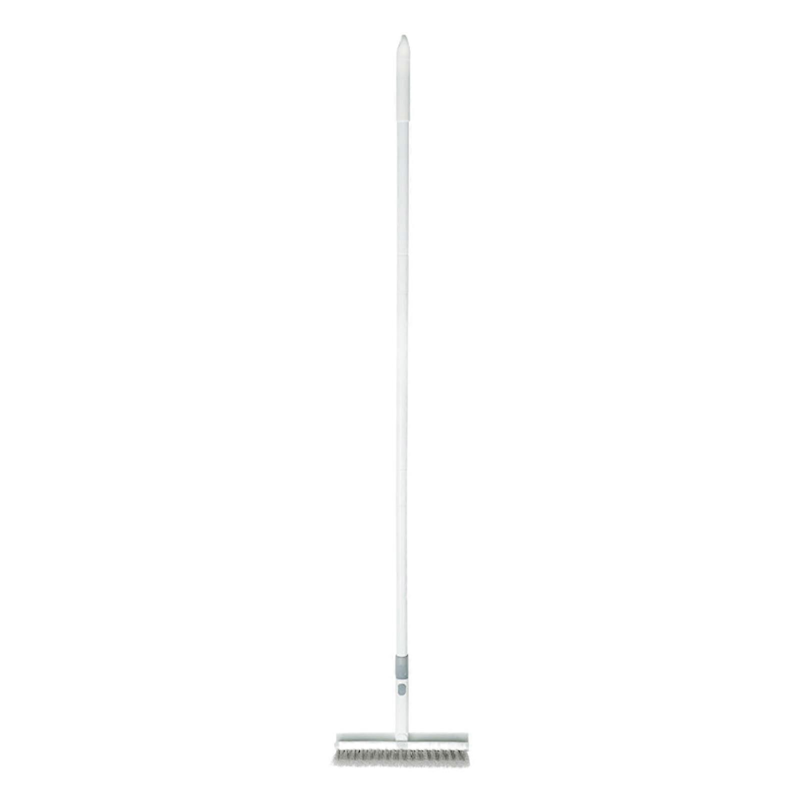Deck Brush with Long Handle - Double-Sided V-Shaped Scrubber for Patio, Shower, and Floor Cleaning, Durable and Versatile