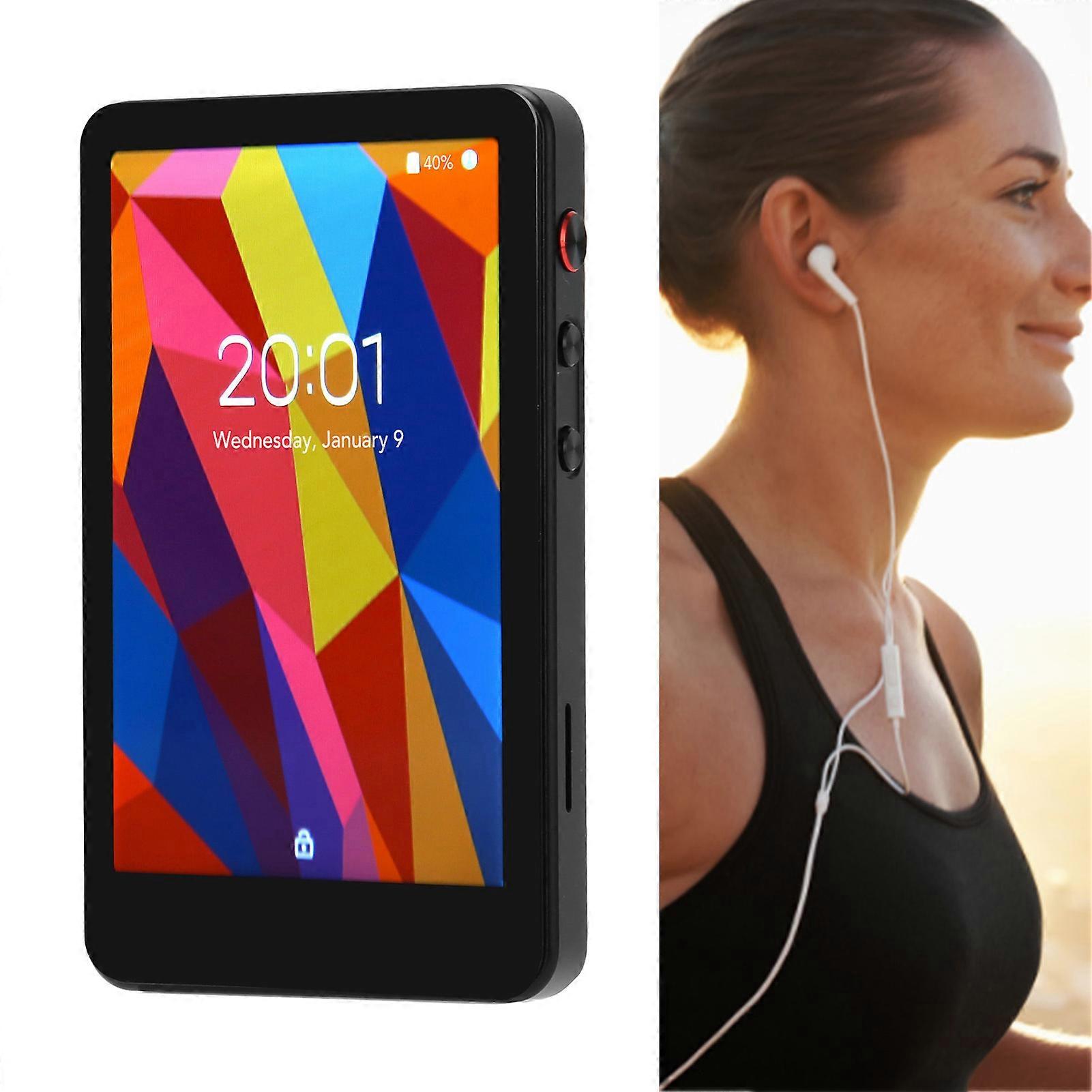 4.0in MP4 Recorder Full Touch HD Screen Noise Reduction Octa Core Bluetooth WiFi FM HiFi MP4 Player for Listening
