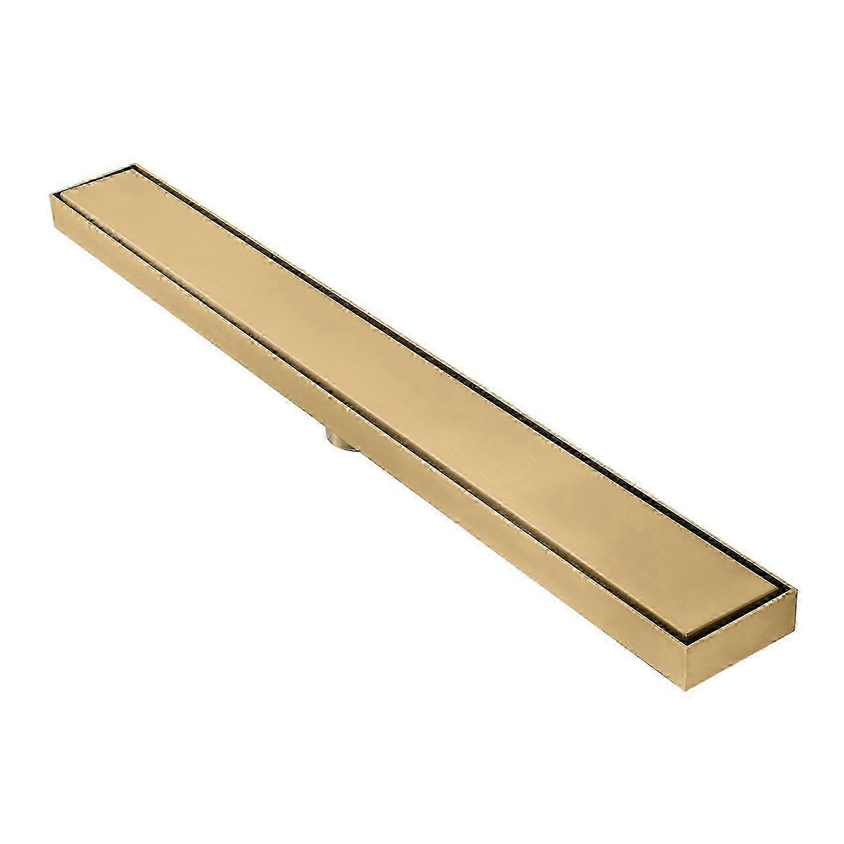600X67mm rustfrit stål langt gulvafløb Stort dræn og lugtbestandigt gulvafløb til bad og toilet, C