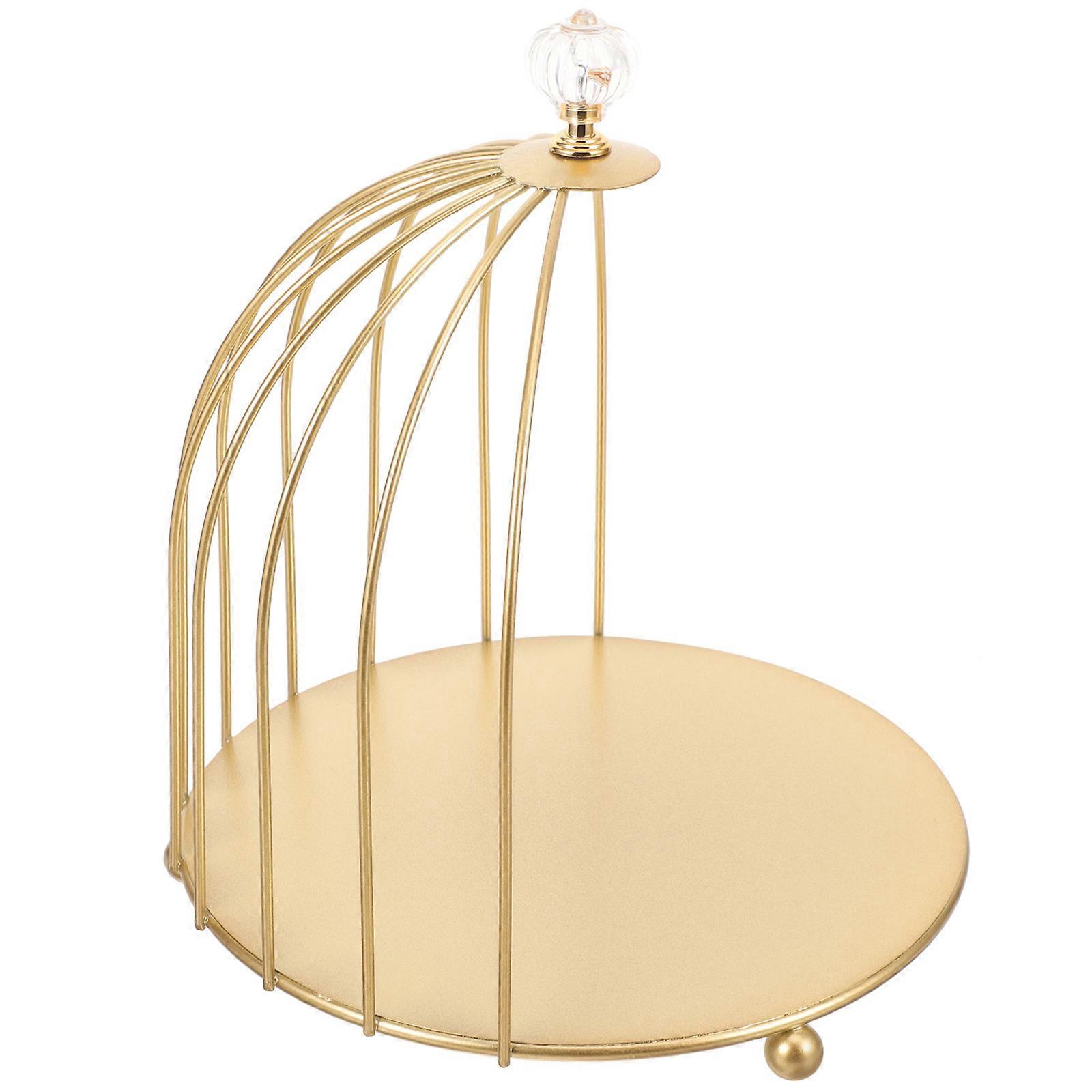 Elegant Design Dessert Serving Tray For Event Planners 24X18Cm Iron Storage 1Pack