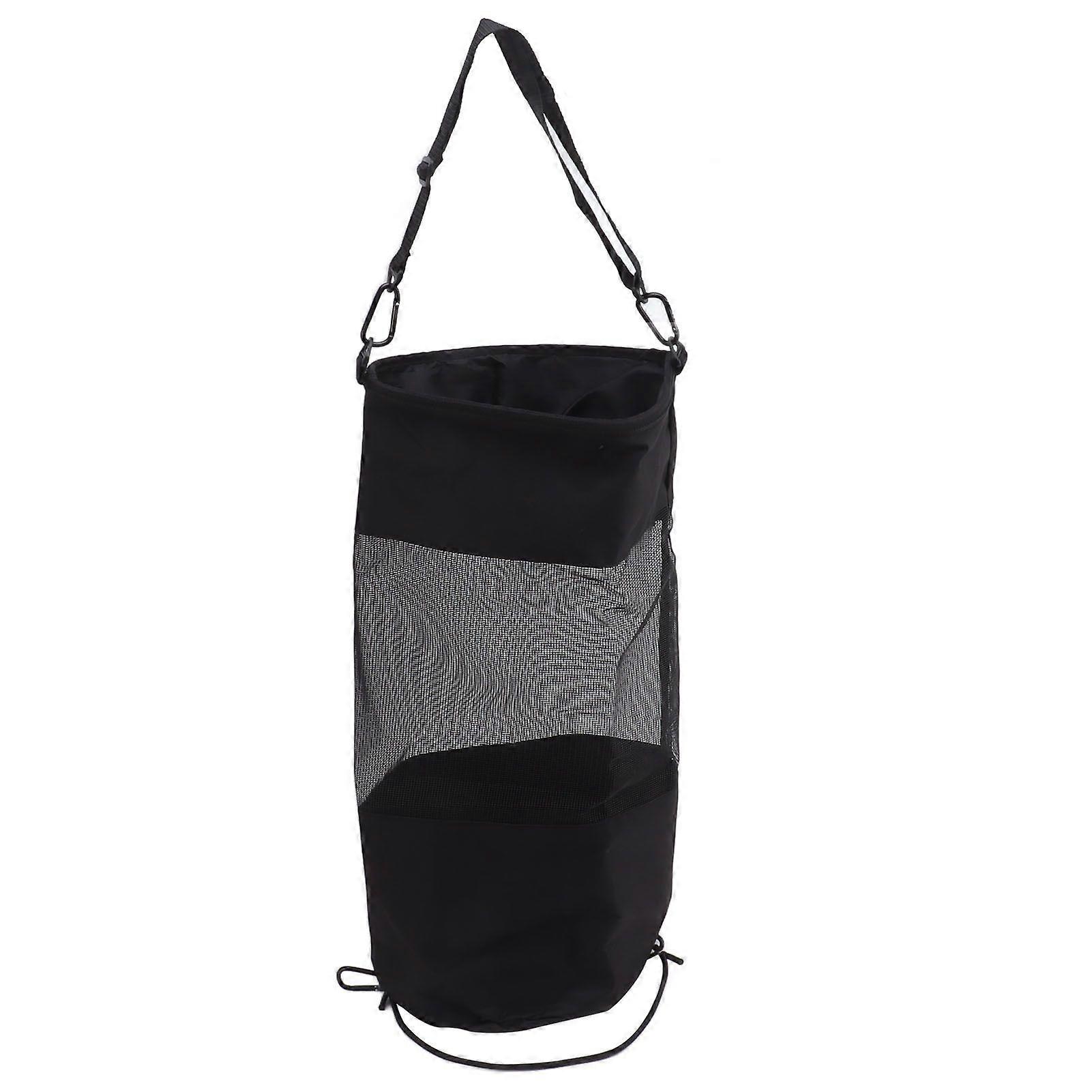 Boat Trash Bag Cylinder Shape Large Capacity Leakage Proof Folding Boat Garbage Container for Home Camping Car