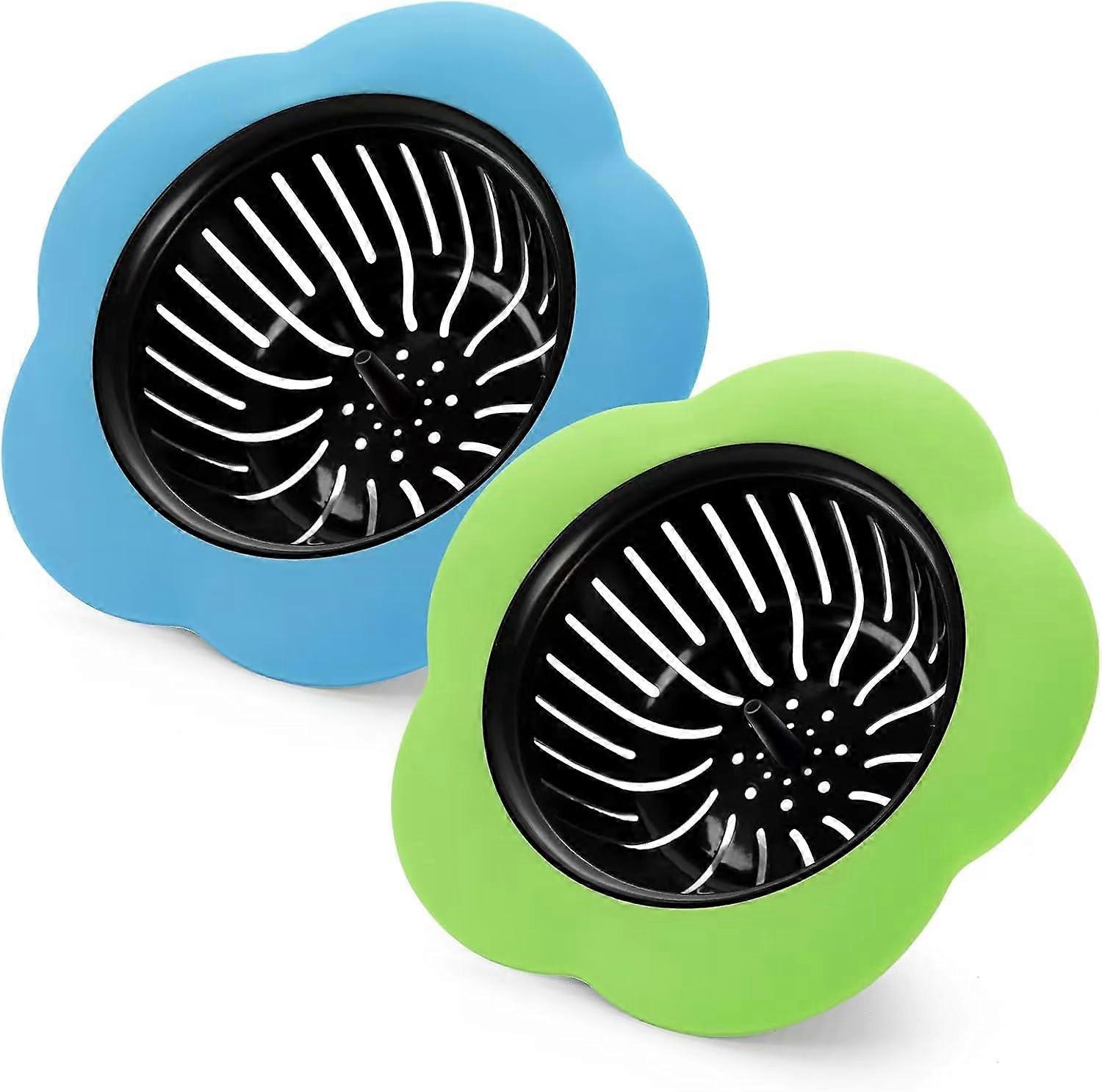 2 Pieces Diameter Kitchen Sink Strainer, Upgraded Silicone