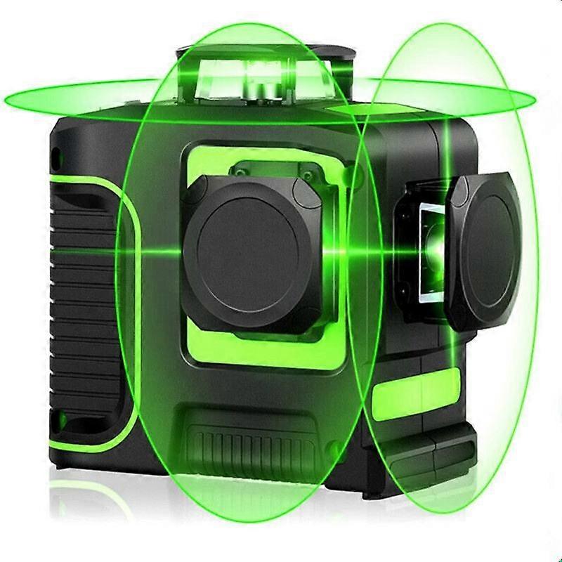 Laser Level Green Beam Laser Cross Line 12 Lines Auto Leveling 3D Auto Rotation
