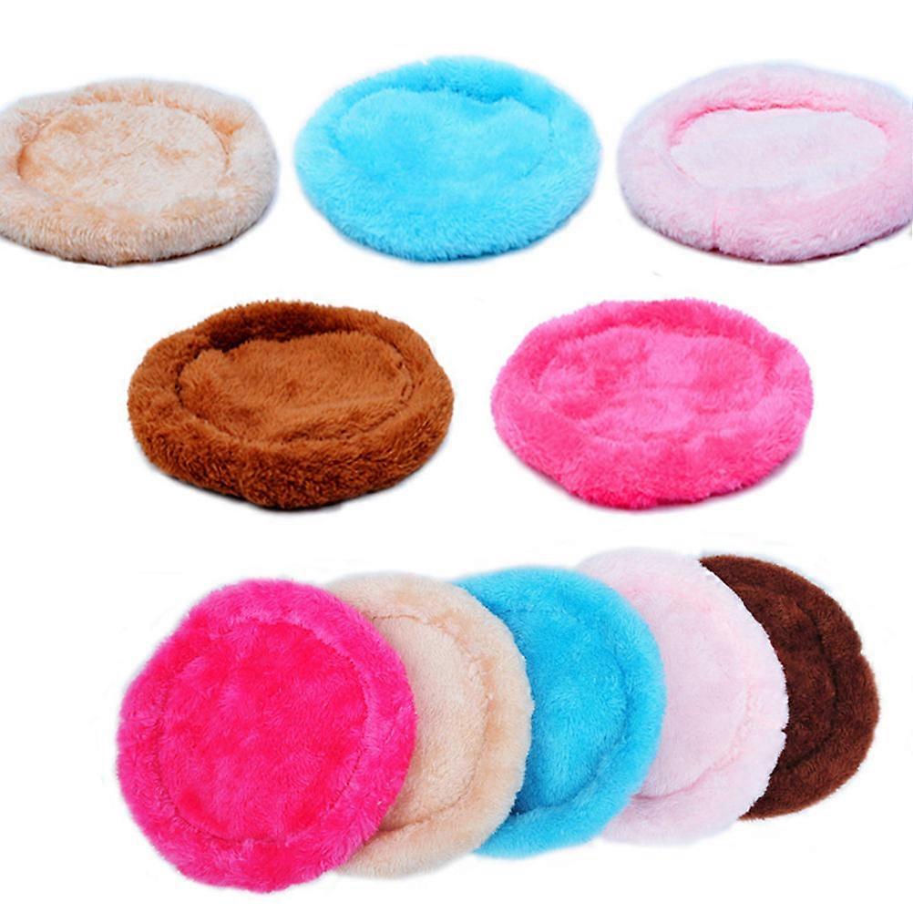 Small Animal Beds Hamster Bed Round Warm Resting Pad for Hamster Hedgehog Squirrel Mice Rats Size L 3Set