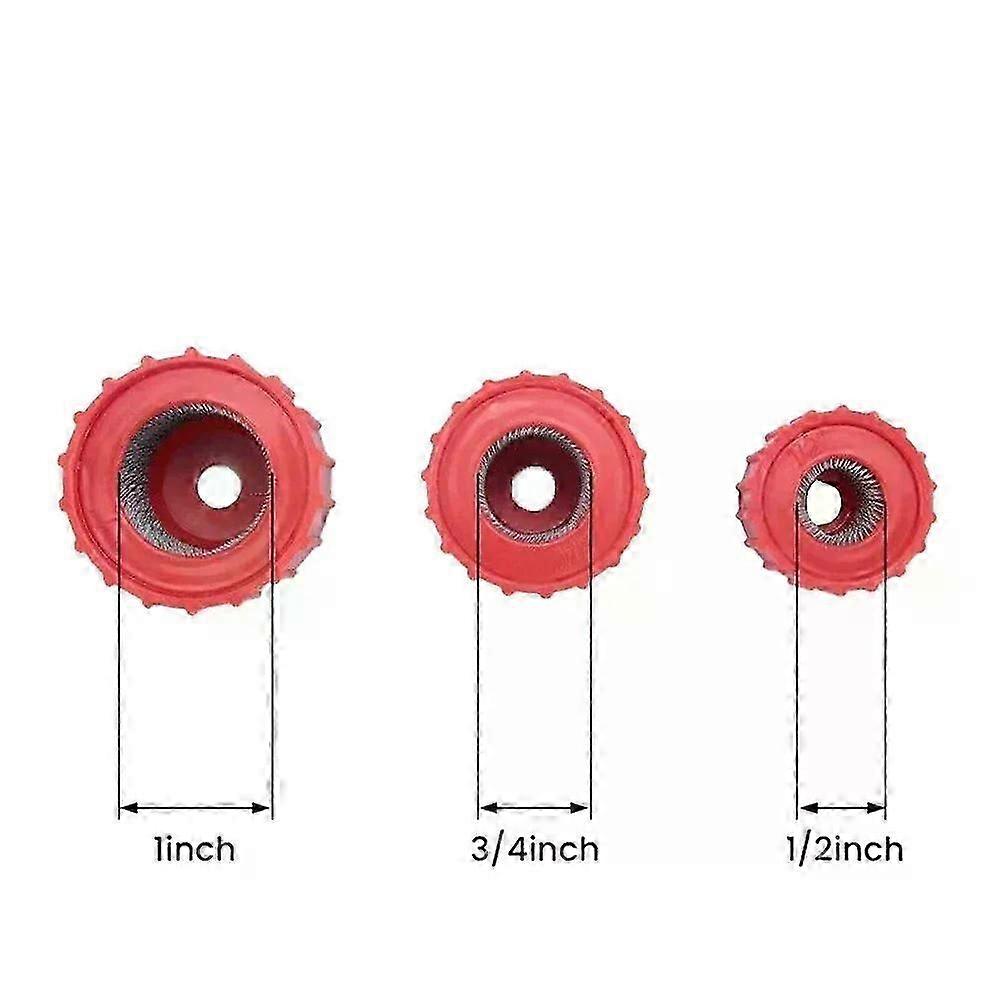 3/6PCS Copper Pipe Cleaners 1/2 3/4 1 Tube Cleaning Brushes Battery Terminal Cleaner Fit For Remove Rust Pipe Cleaning