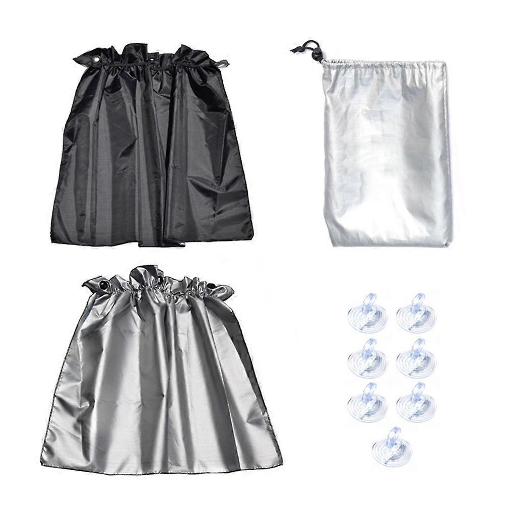 Shade with Suction Cups for Privacy and UV Protection Assorted Color Cloth Stay Firm in Place 2Pcs