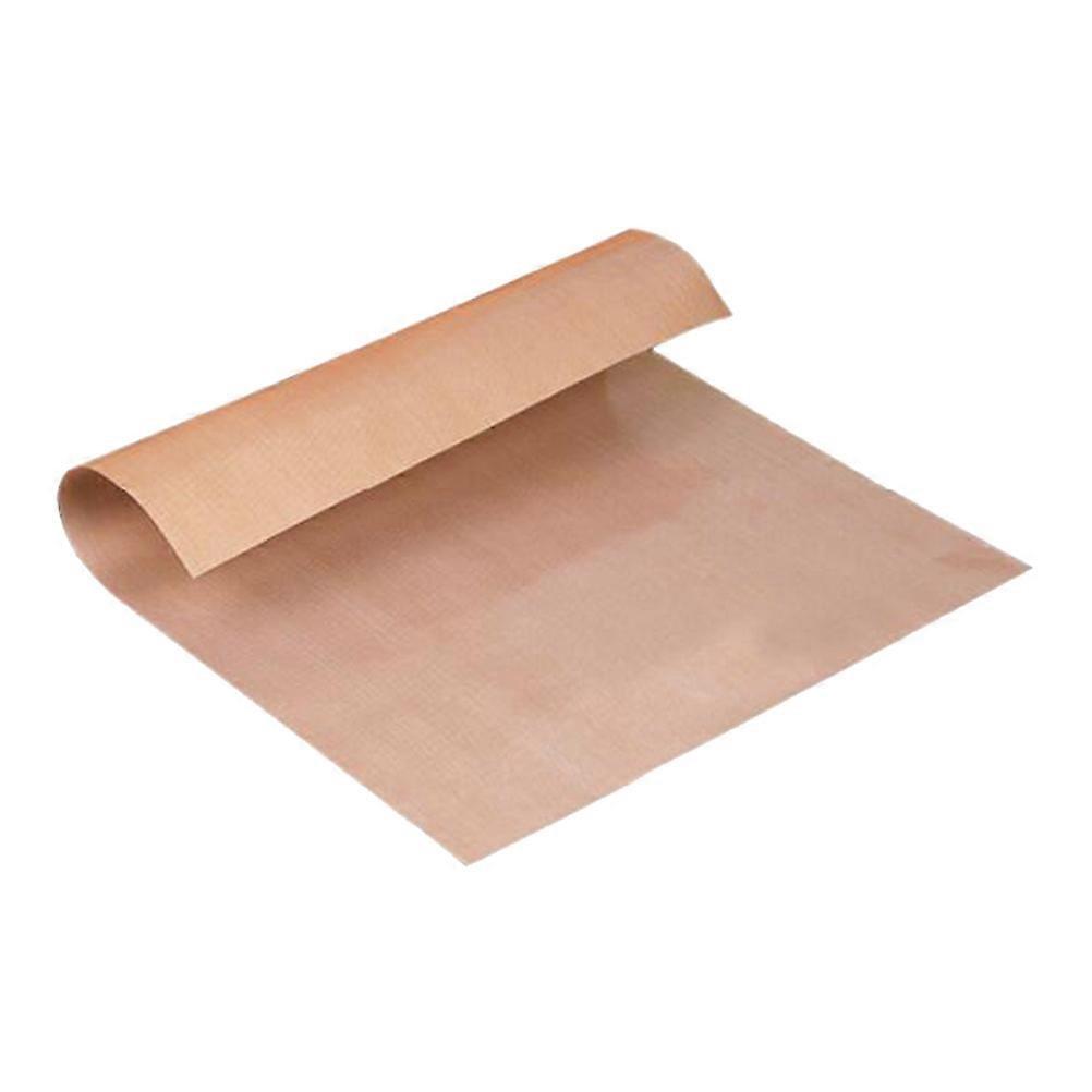 Convenient Oven Liner Grease-Proof Waterproof Baking Mat For Home Cooks 60x40cm Coffee Color 1Set
