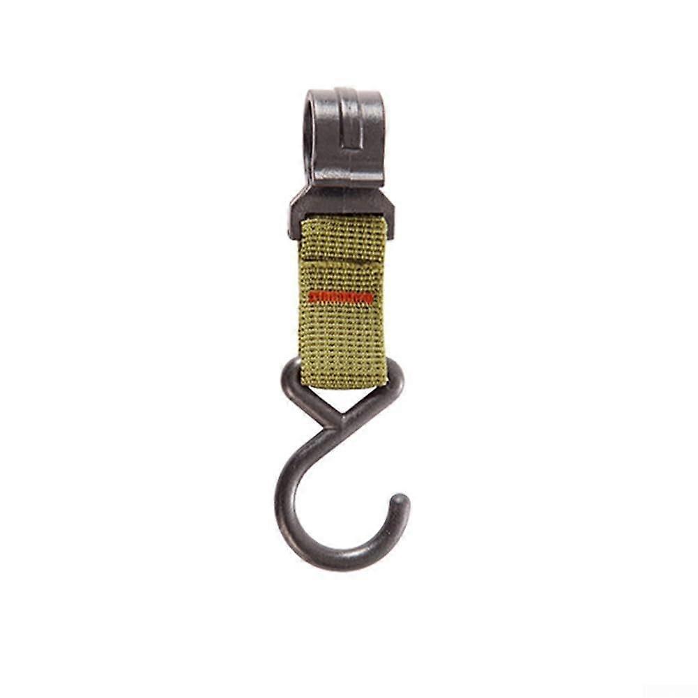 Outdoor Camping Hooks - 10 Army Green Kitchen Tableware Hanging Hooks for Clothes and Gear Storage Stand
