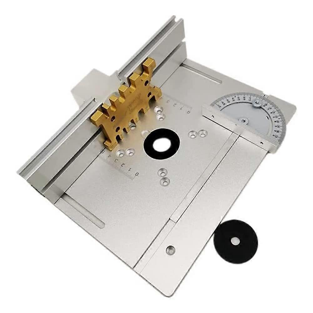 Router lift set, milling plate for 65mm motors, woodworking, router, table, workbench, trimmer, engraving machine, silver