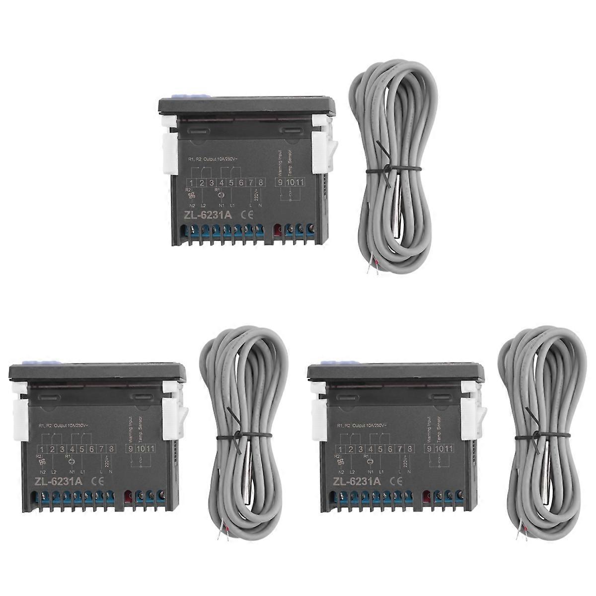 3X -6231A, Incubator Controller, Thermostat with Multifunctional Timer, Equal to , or W1209 + TM618N
