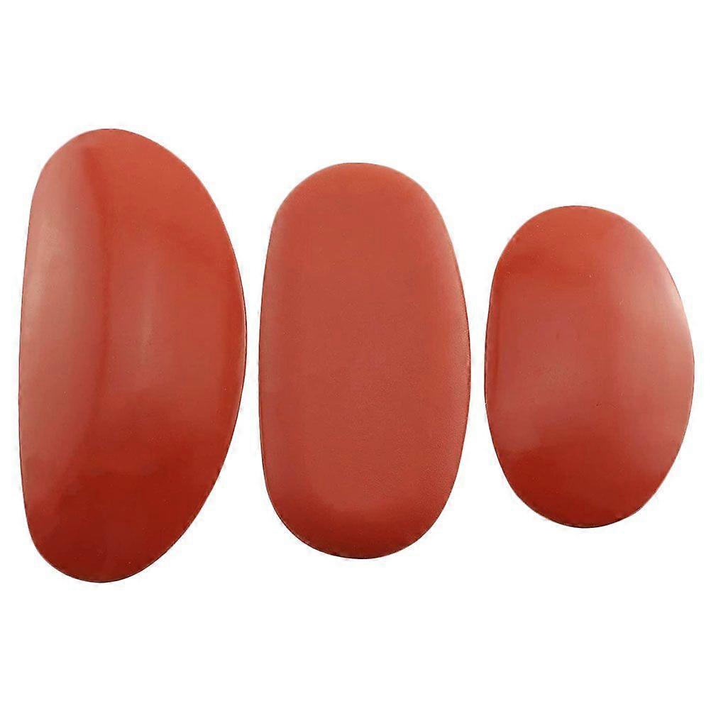 1 Set / 3Pcs Mud Rib Sculptural Clay Tools for DIY Clay Artists (Red)