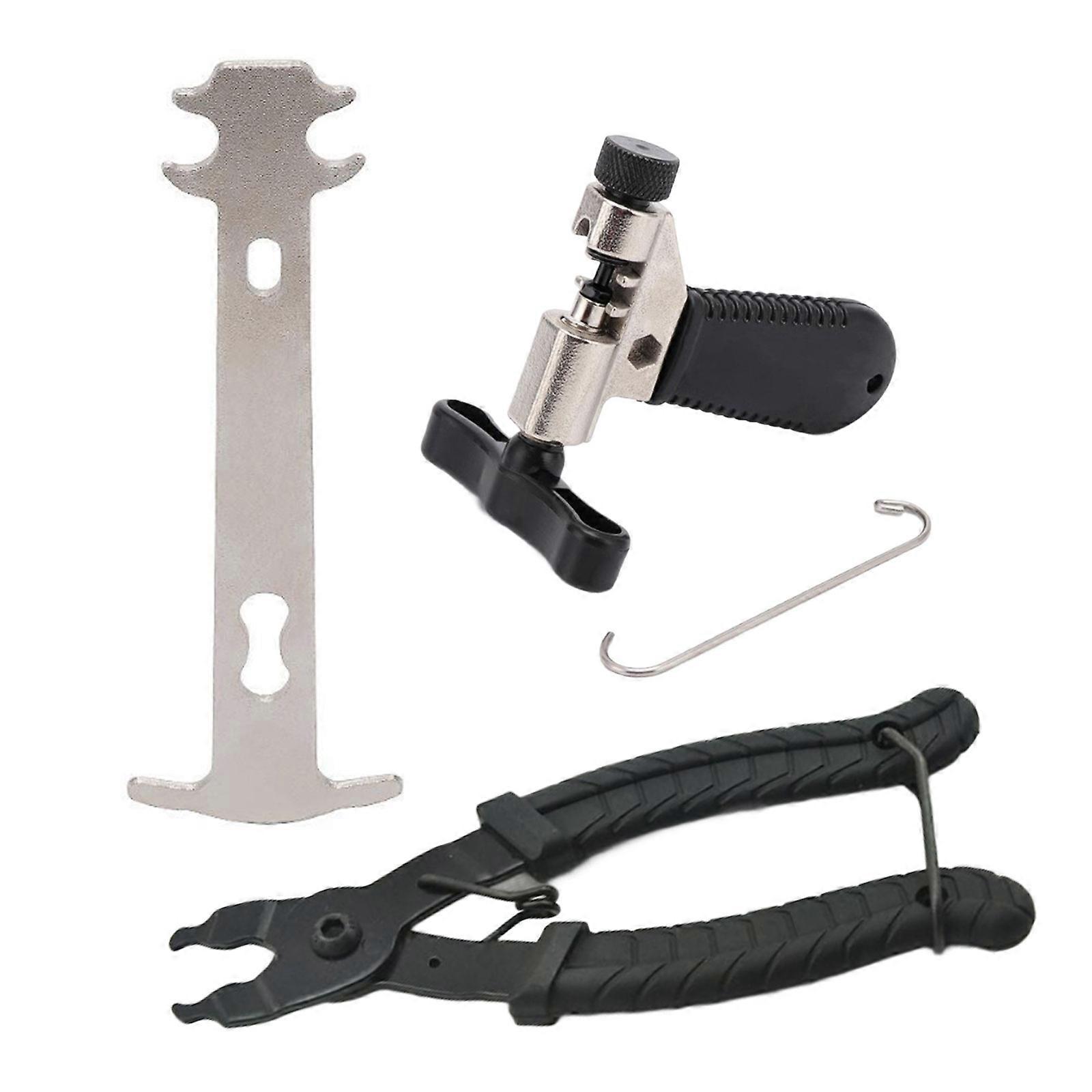 Ergonomic Handle Bike Chain Link Opener and Closers Suit Quick Chain Splitters for Home and Road Multicolor