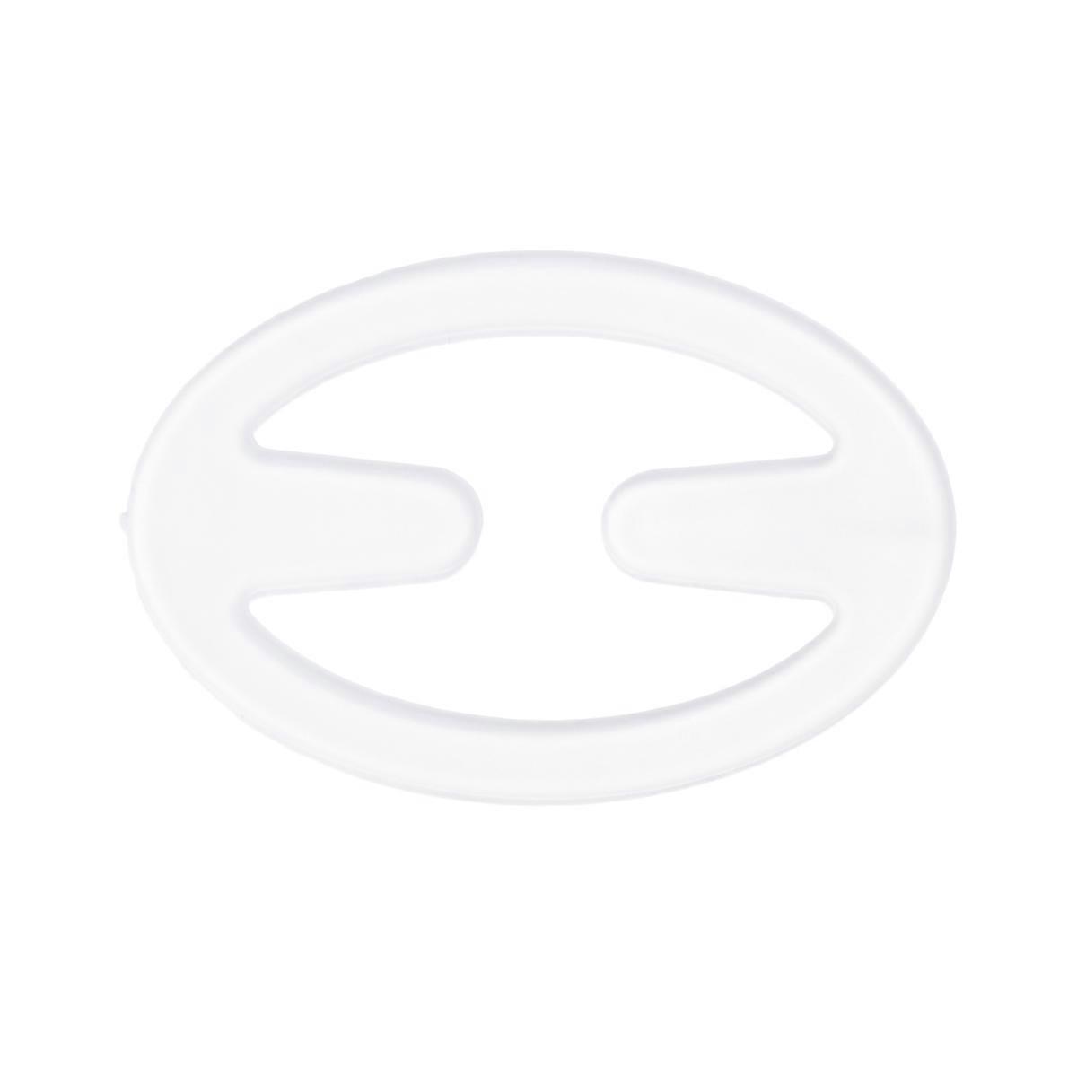 Invisible Bra Straps Buckle AntiSlip Plastic Cross Underwear Strap for Women Transparent Size 1.5 Inches