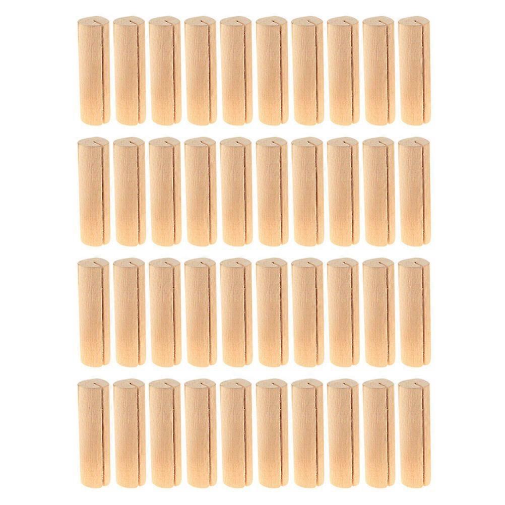 Wood Memo Clip for Decoration Beige Color Synthetic Material Fits Multiple Scenes