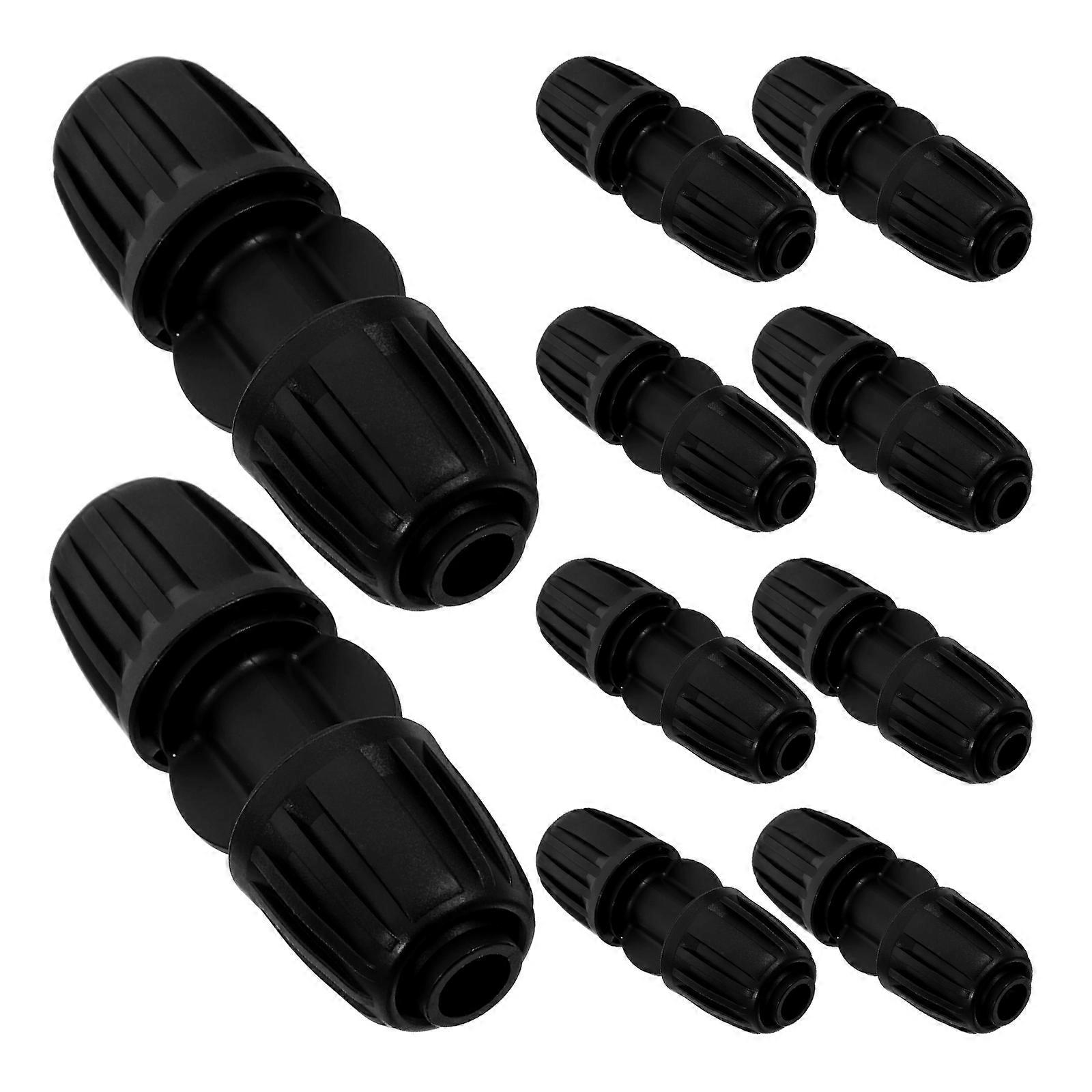 Drip Irrigation Fittings with Precision Connections for Home Use Black PE Material 10pcs