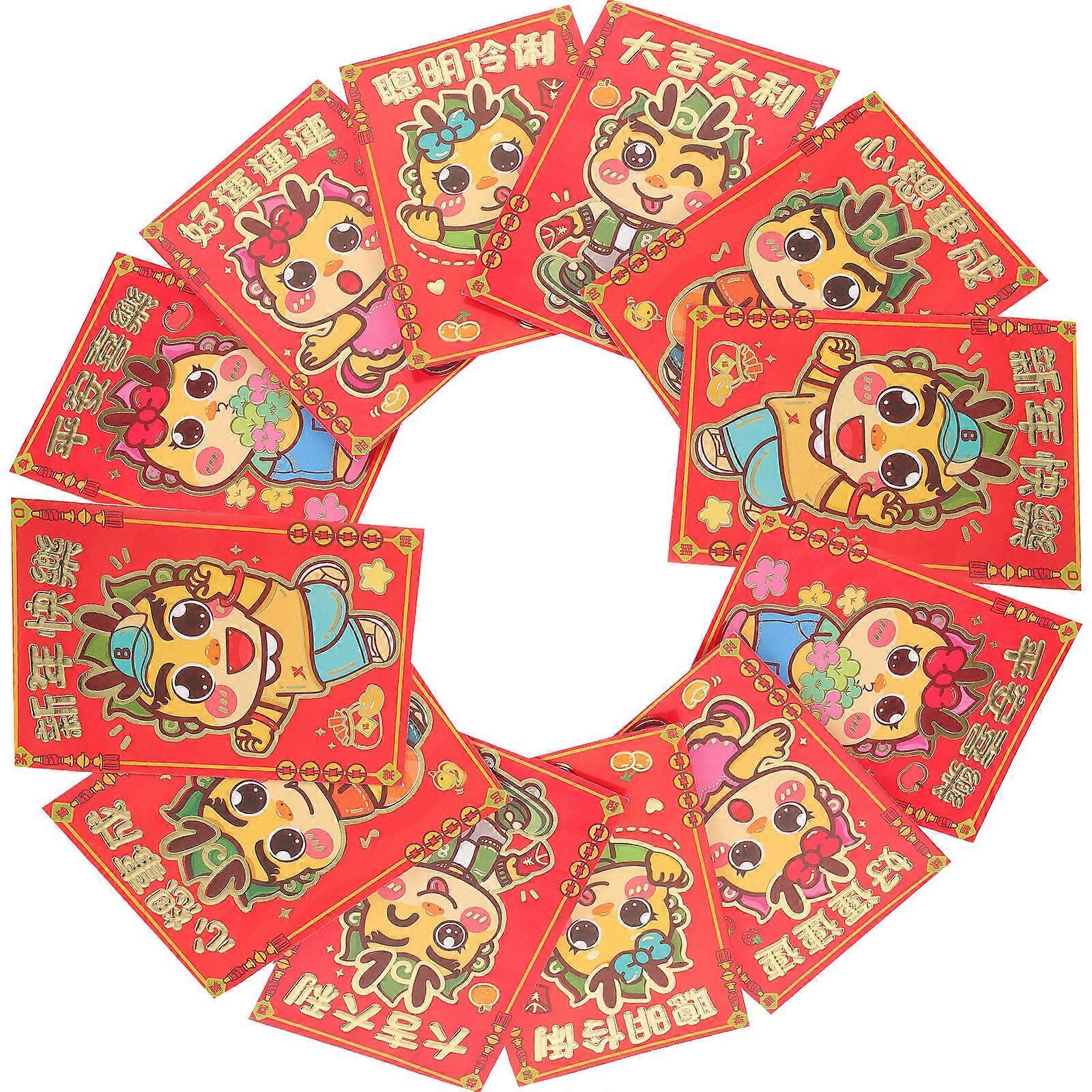 Chinese New Year Accessories Red Packets Chinese Festivals Parties 30Pack