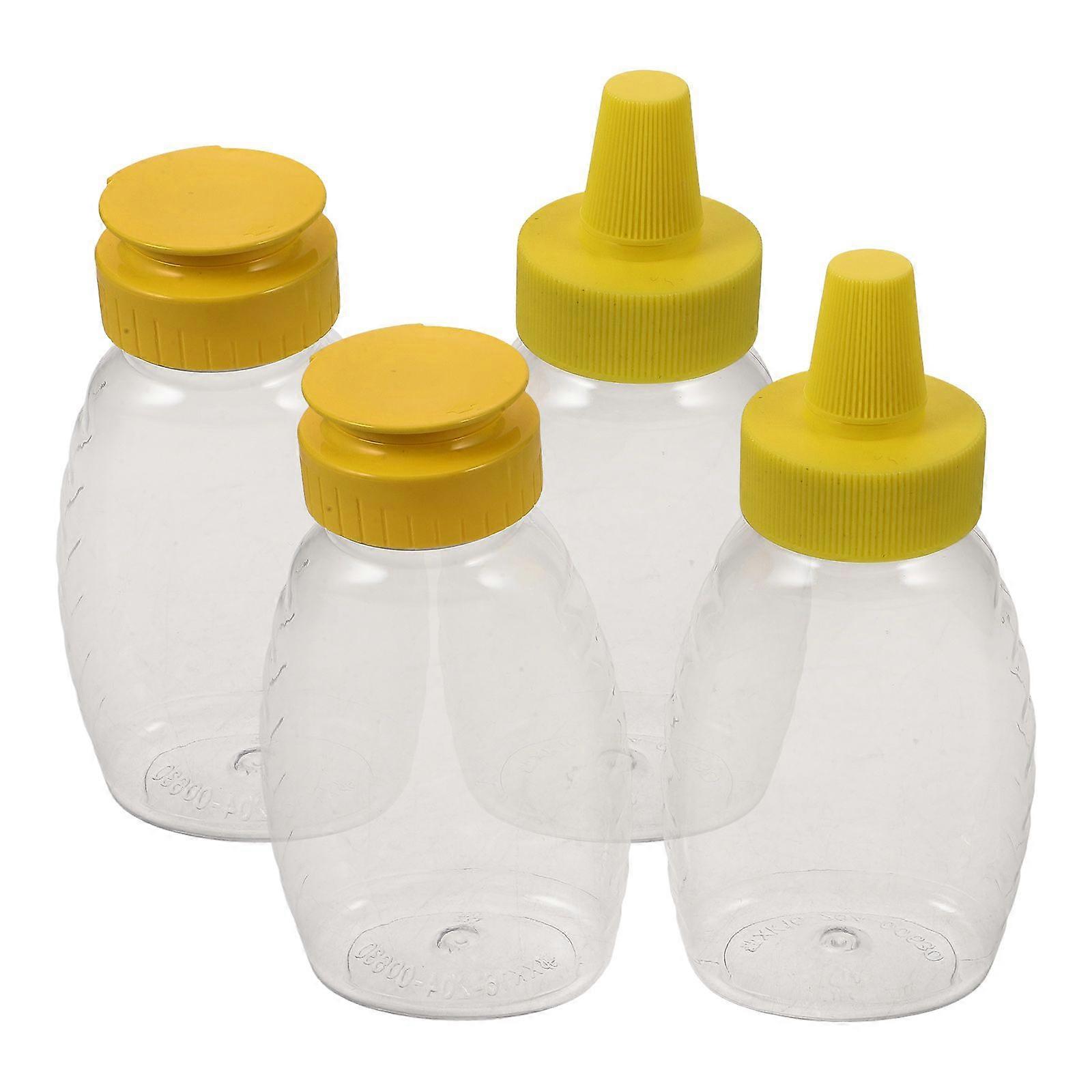 4pcs Sauce Dispensers Condiment Squeeze Bottles Sauce Bottles Condiment Squeeze Bottles Portable Salad Dressing Bottles for BBQ
