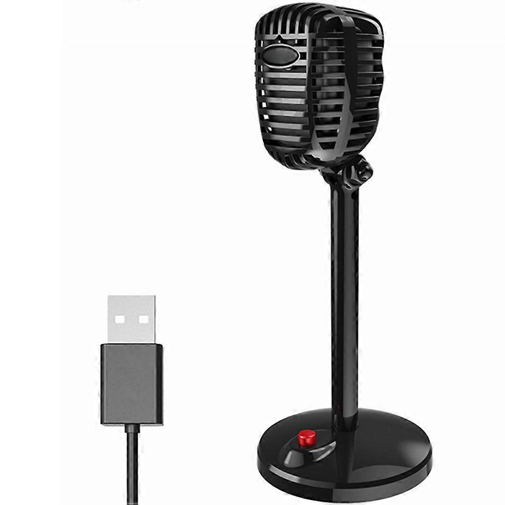 Rotating Microphone Computer Microphones For Interviews Recording Plastic Wear-Resistant 1Set