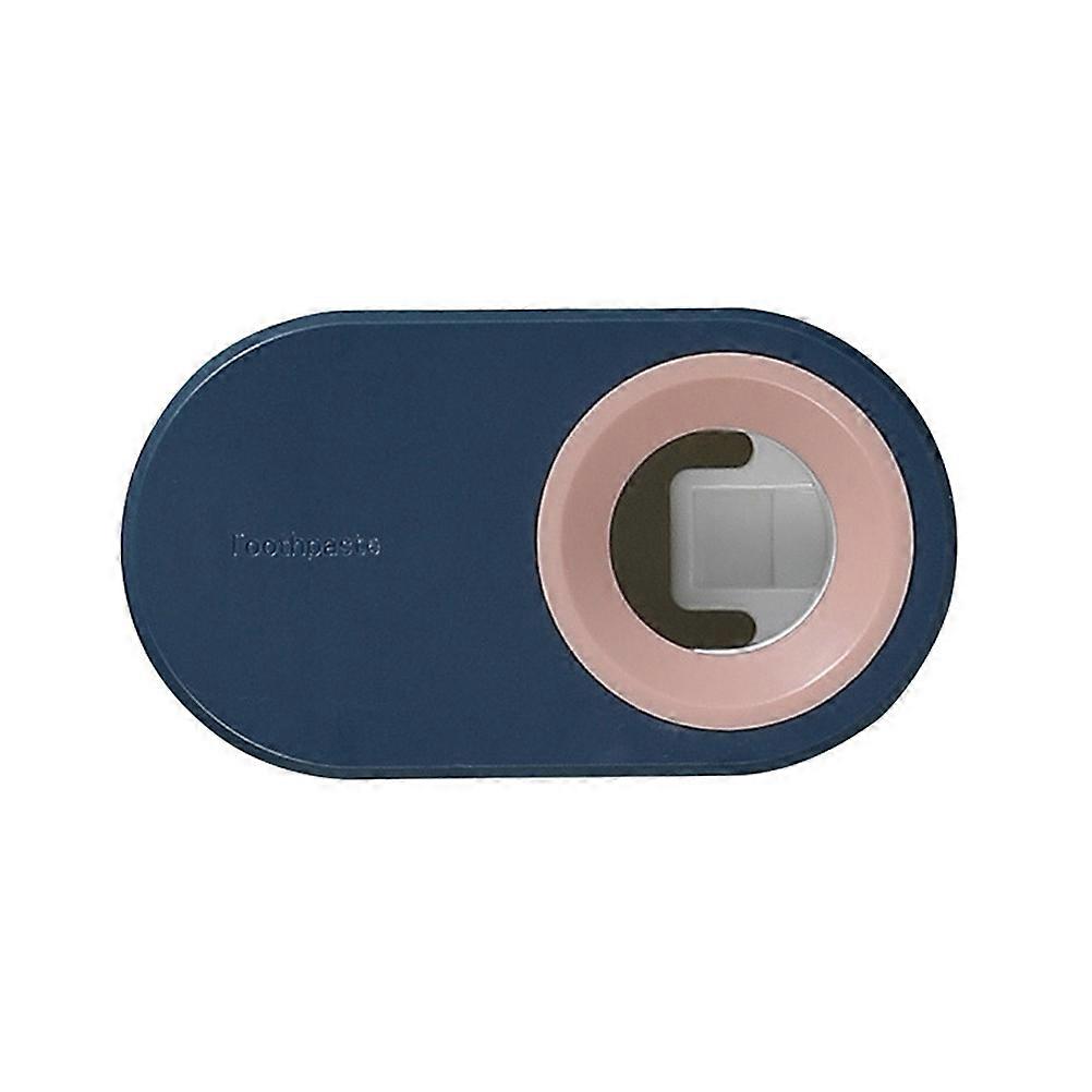 Blue Silicone and ABS Toothpaste Dispenser Bracket for Storage Ideal for Home Bathroom Use 1pc