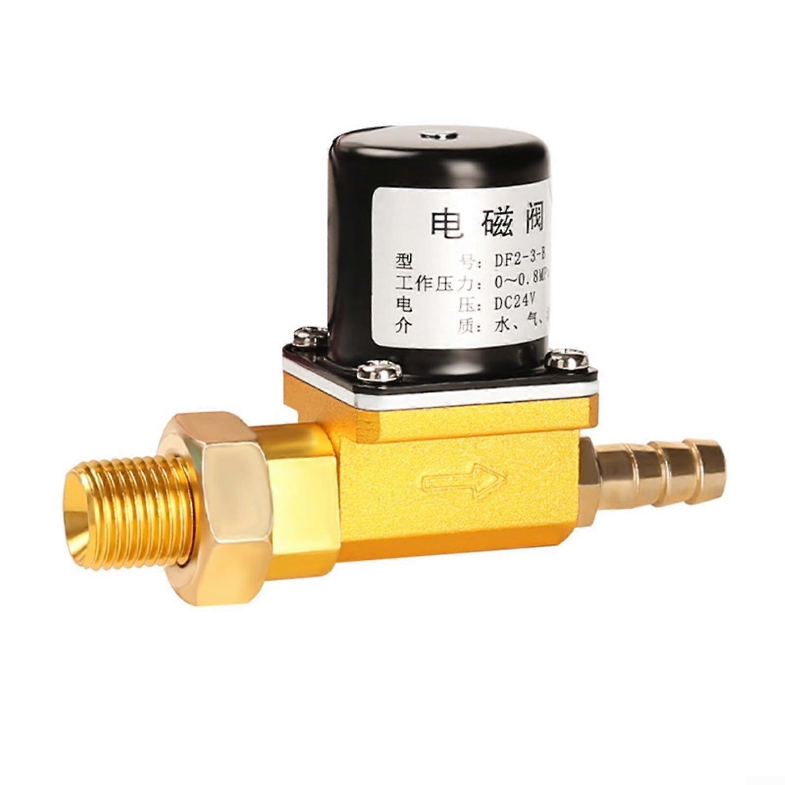 Brass Two-Way Solenoid Valve for Argon Gas Welding Machine, High Flow Opening, AC/DC Voltage Options, 0-0.8 MPa, -5℃ to 80℃