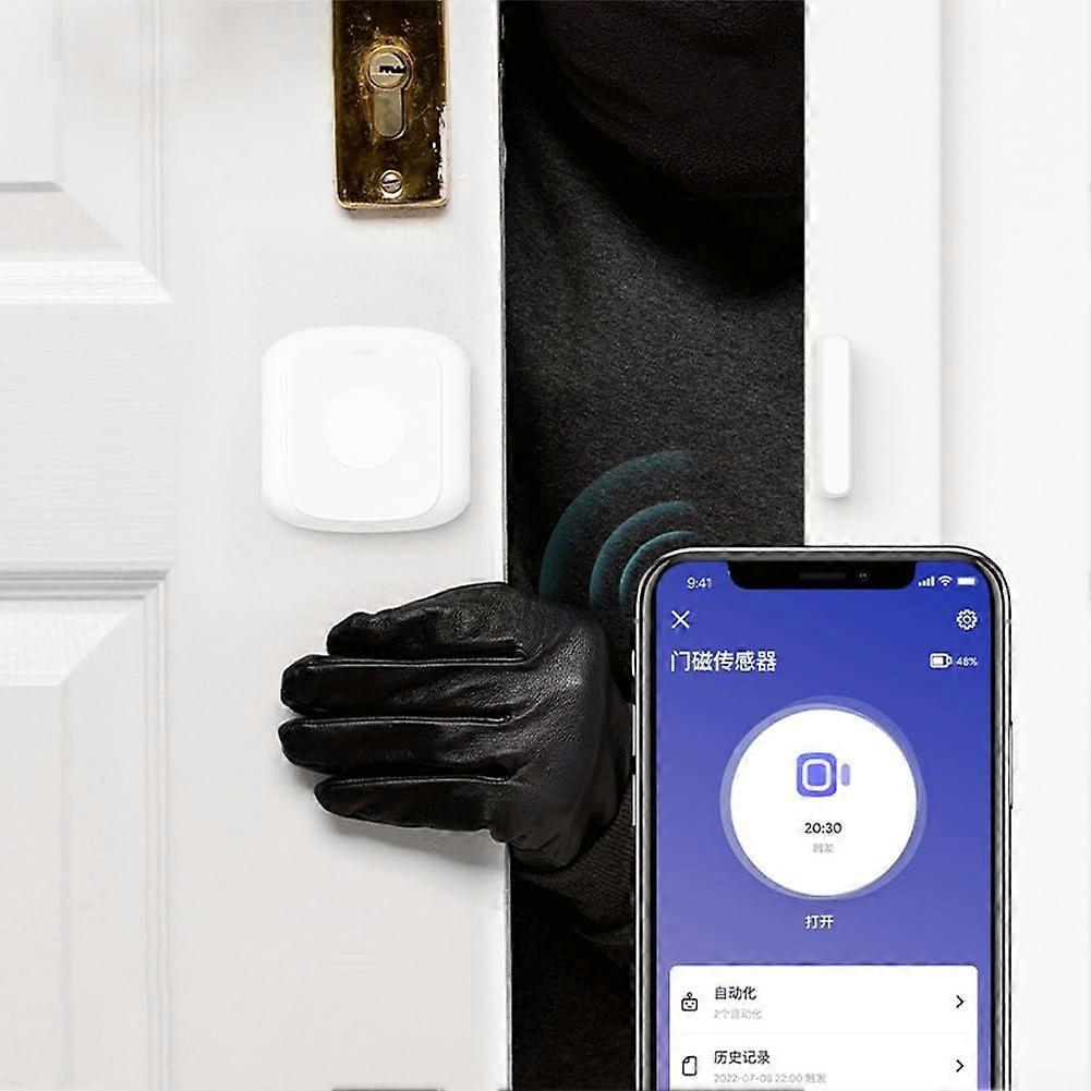 WiFi Door Alarm Sensor With Magnetic Sensor Zigbee Compatible Tuya Smart Home Security Door Sensor