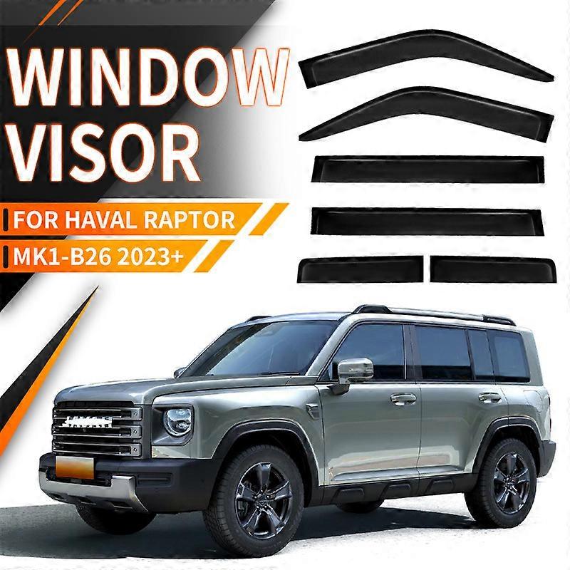 Ισχύει για: Για: HAVAL Raptor 2023+ Γείσο παραθύρου αυτοκινήτου Καταφύγια τέντας Παρμπρίζ Πλευρικό παράθυρο Βροχή Σκιά ηλίου Αξεσουάρ αυτοκινήτων Στυλ αυτοκινήτου