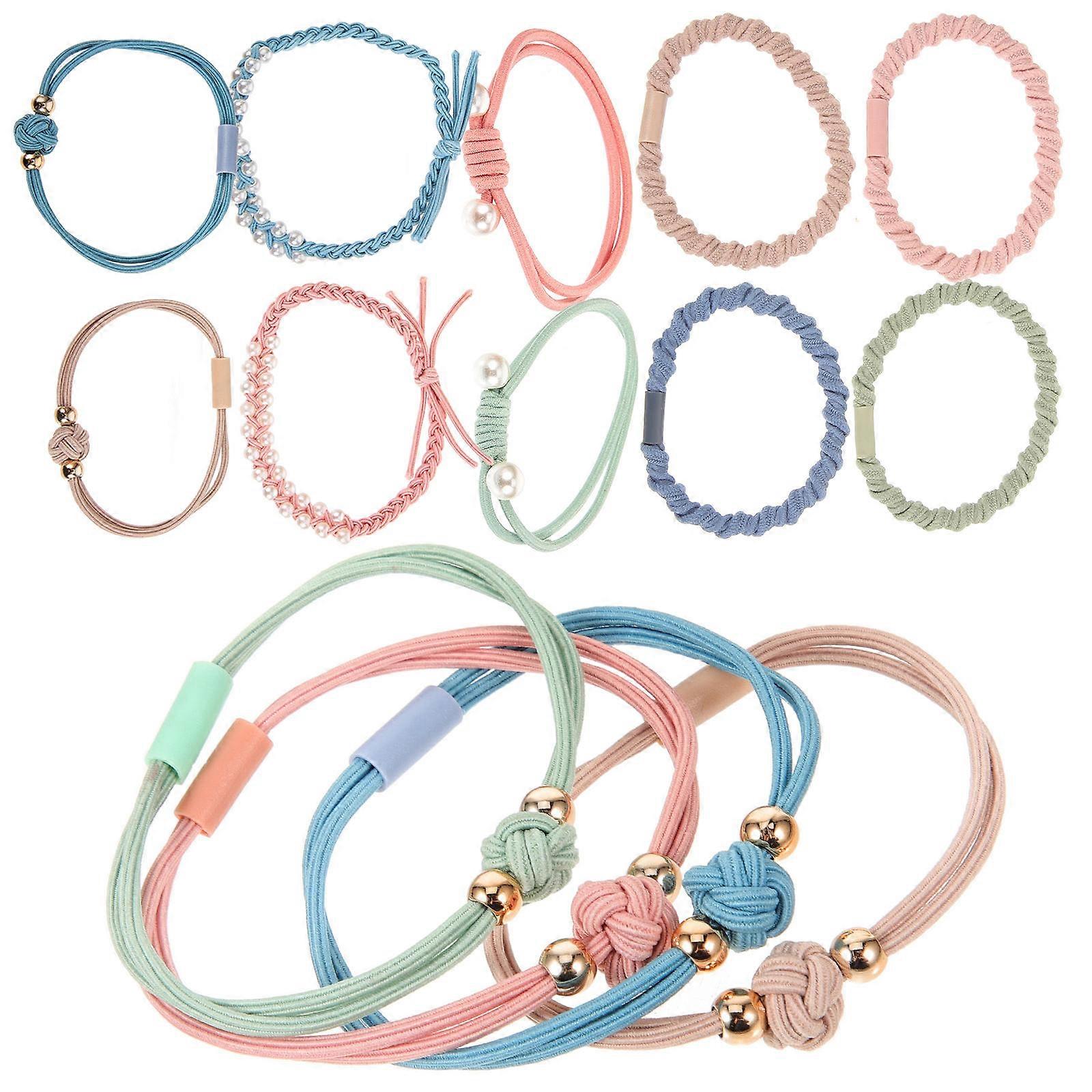 Here's a polished and professional product description for your **20pcs Pearl Hair Ties Elastic Scrunchies Chic Hair Ropes**:
### ✨ **20PCS Pearl