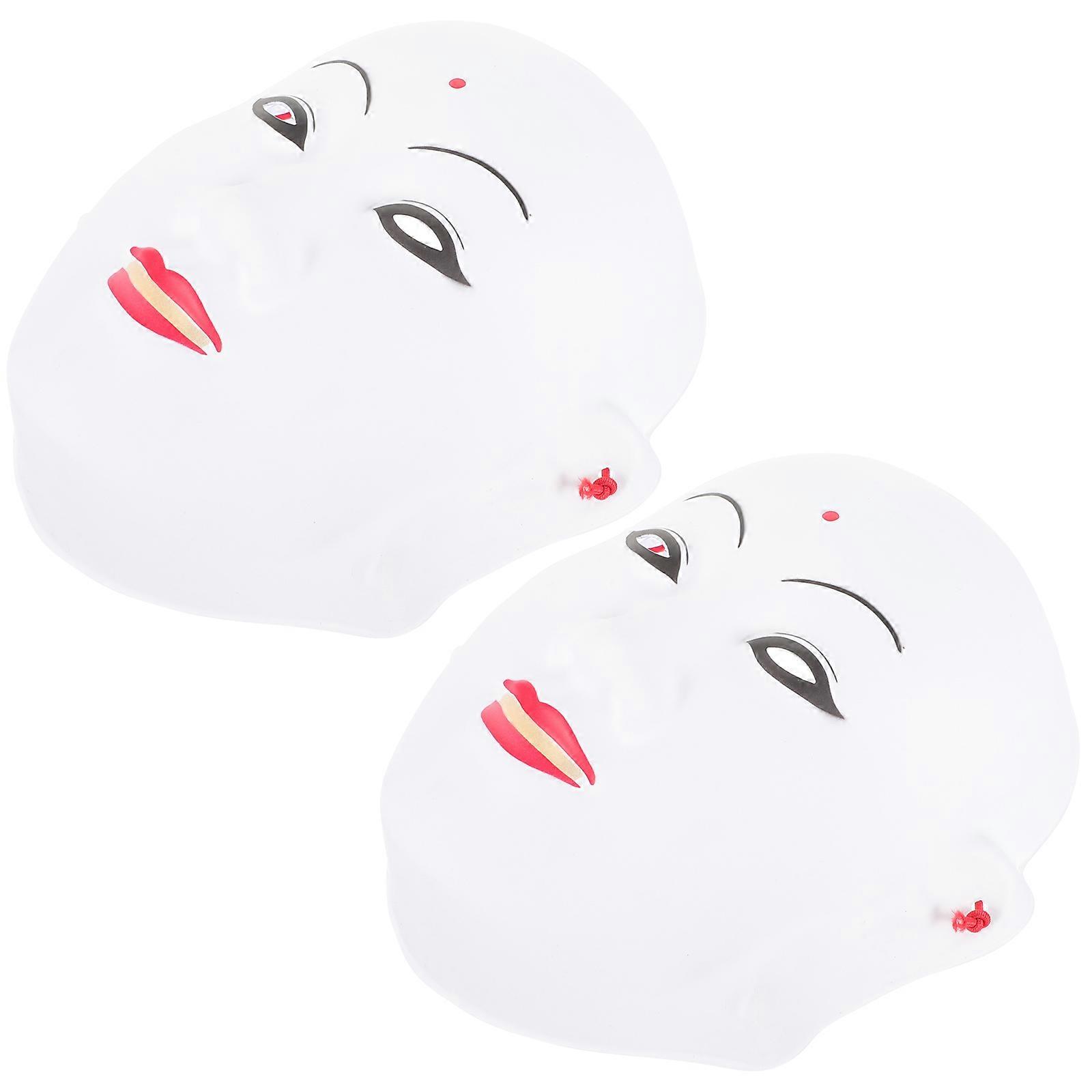 Horror Mask 2Pcs Cosplay Accessory Perfect For Halloween Parties With Realistic Design And Comfortable Fit