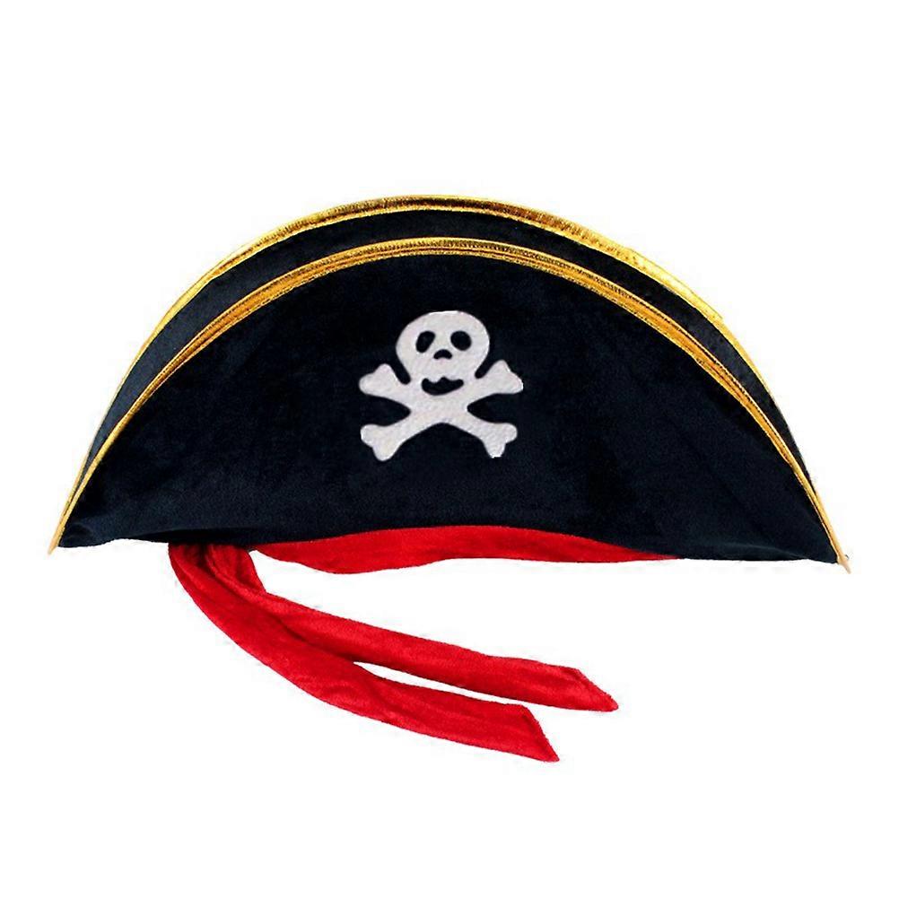 Hallow Pirate Costume Hat Eye Patch Set For Masquerade Ball Color Quality 2Pcs