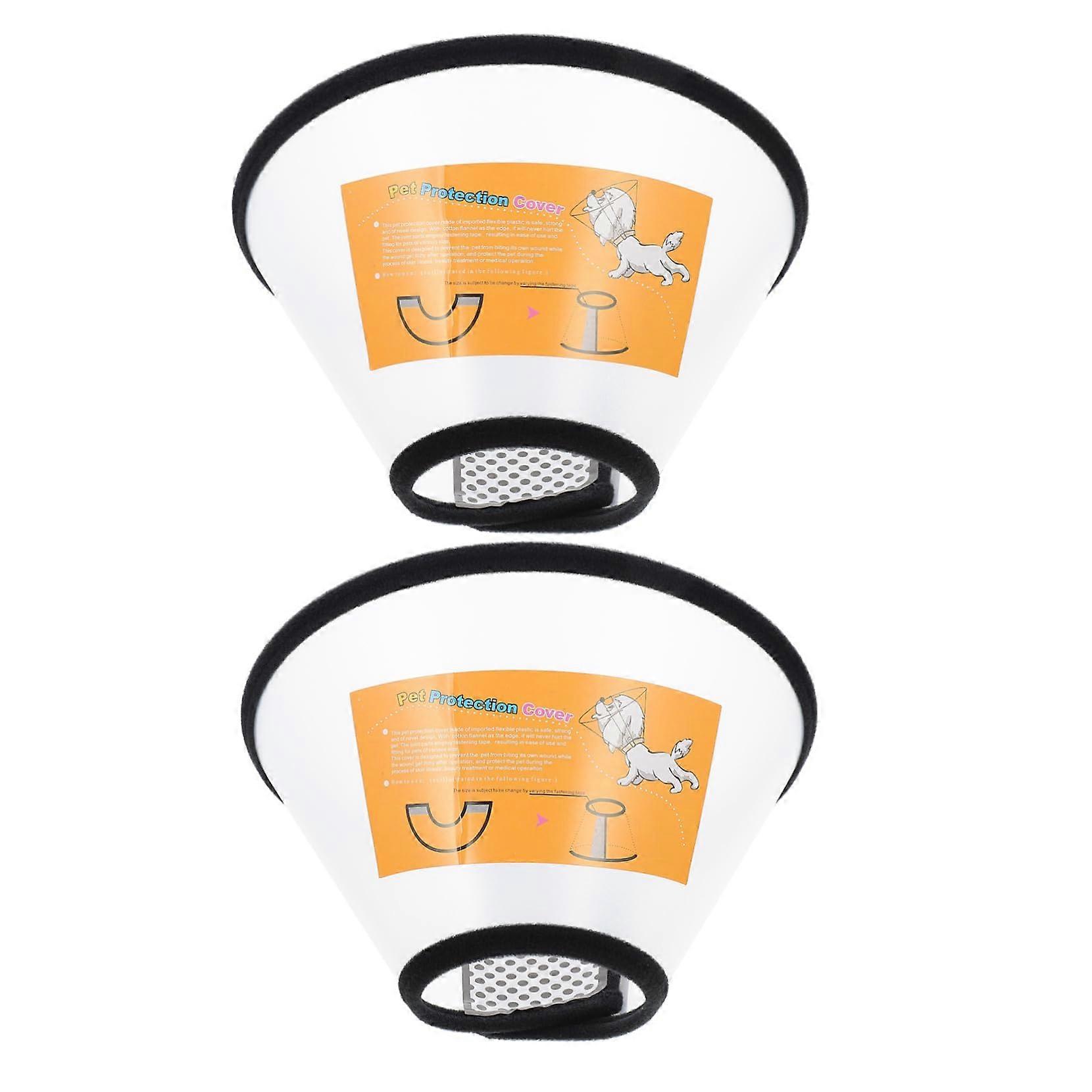 Elizabethan Collar For Pets Size 2 White Recovery Collar