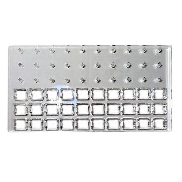Acrylic Board for Lubricating Switches Mechanical Keyboard Switch Test Base DIY Tools Double Layer Acrylic Lube Modding