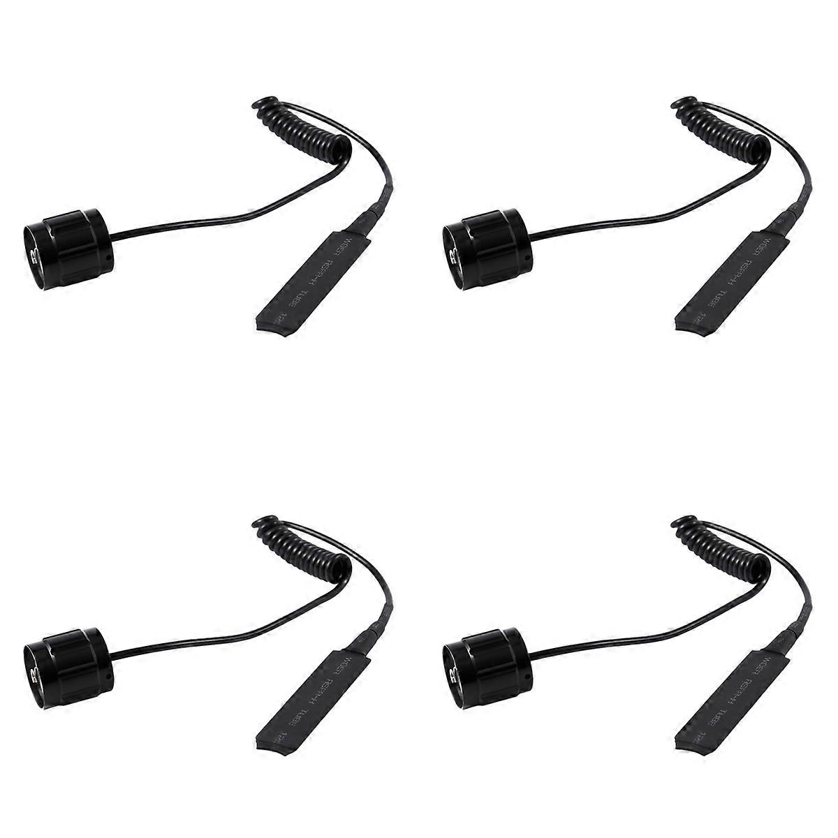 4X Cable Switch Remote Switch Push Button for 501B LED Headlight Flashlight Lamp
