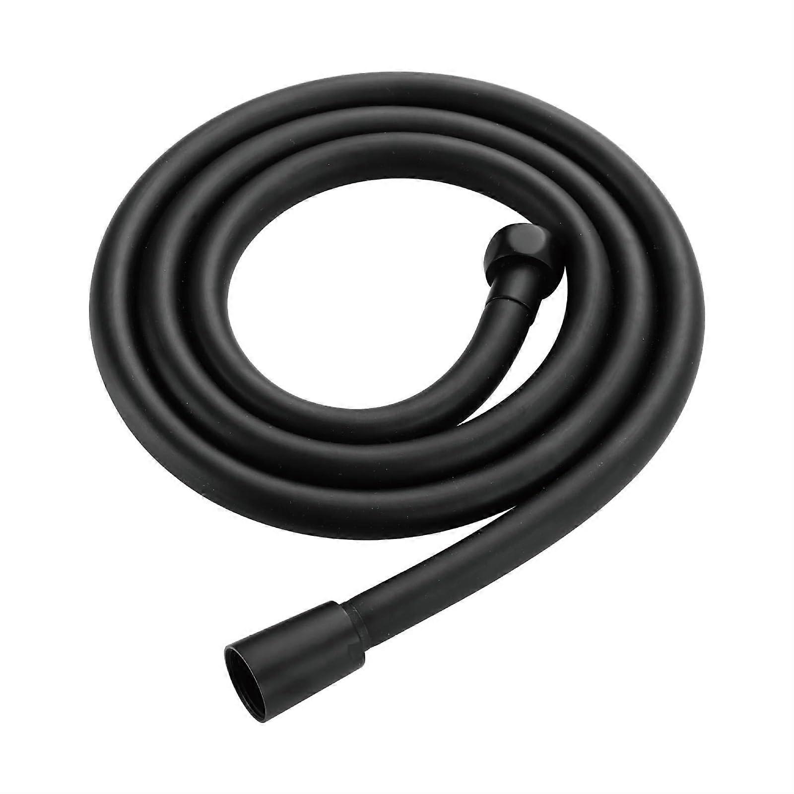 Handheld Shower Head Flexible Hose 1.5 Meter PVC G1/2 Thread Interface Bathroom Accessories Black