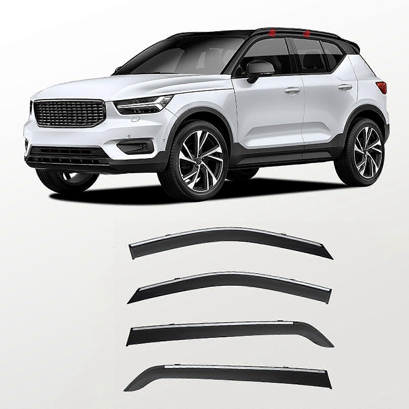 4 pcs Auto Wind Deflectors, Compatible with Volvo XC40 2018, Car Windproof Rain Guards
