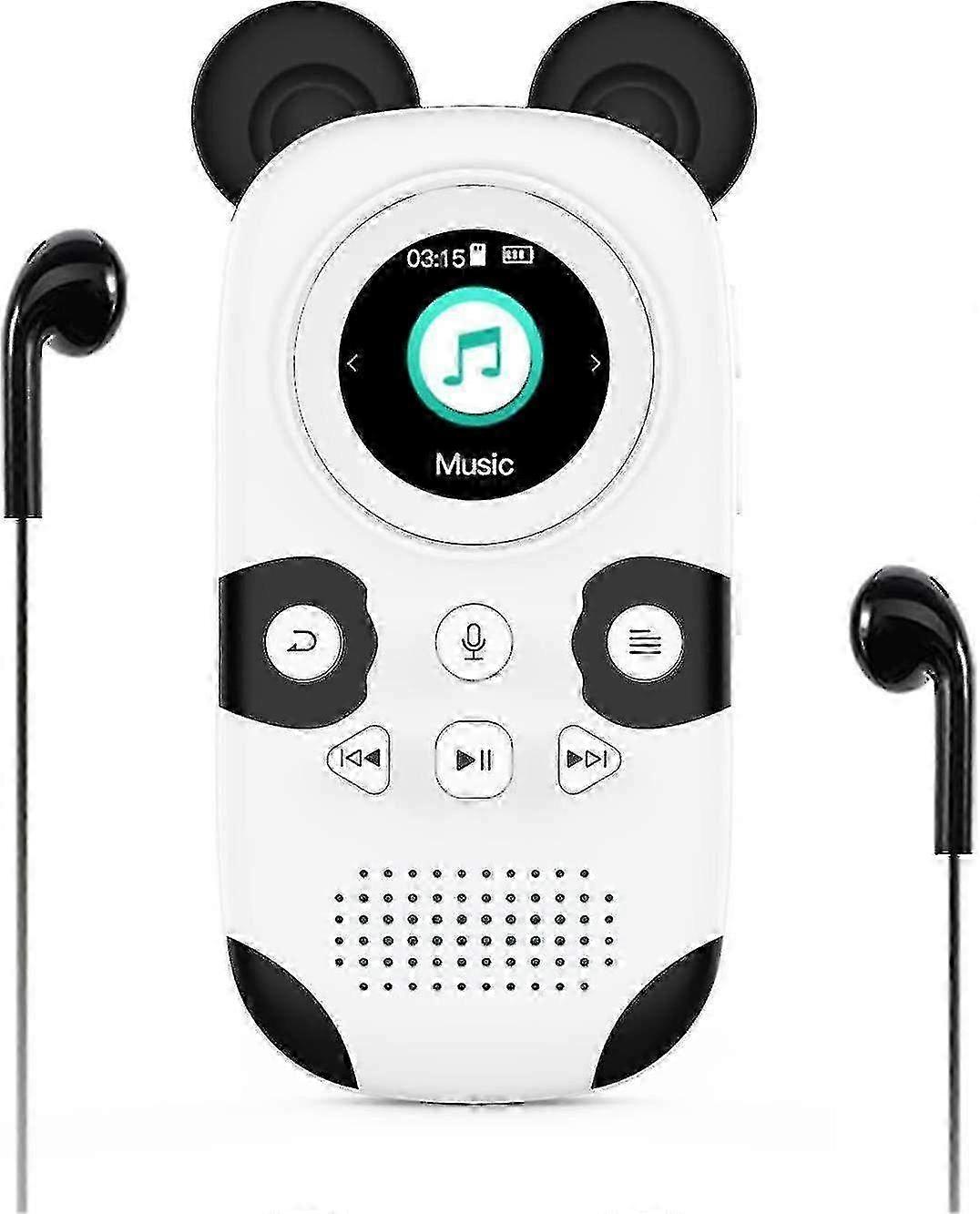 64gb Mp3 Player For Kids, Cartoon Zoo Panda Portable Music Player Mp3, Child Mp3 Player With Bluetoo