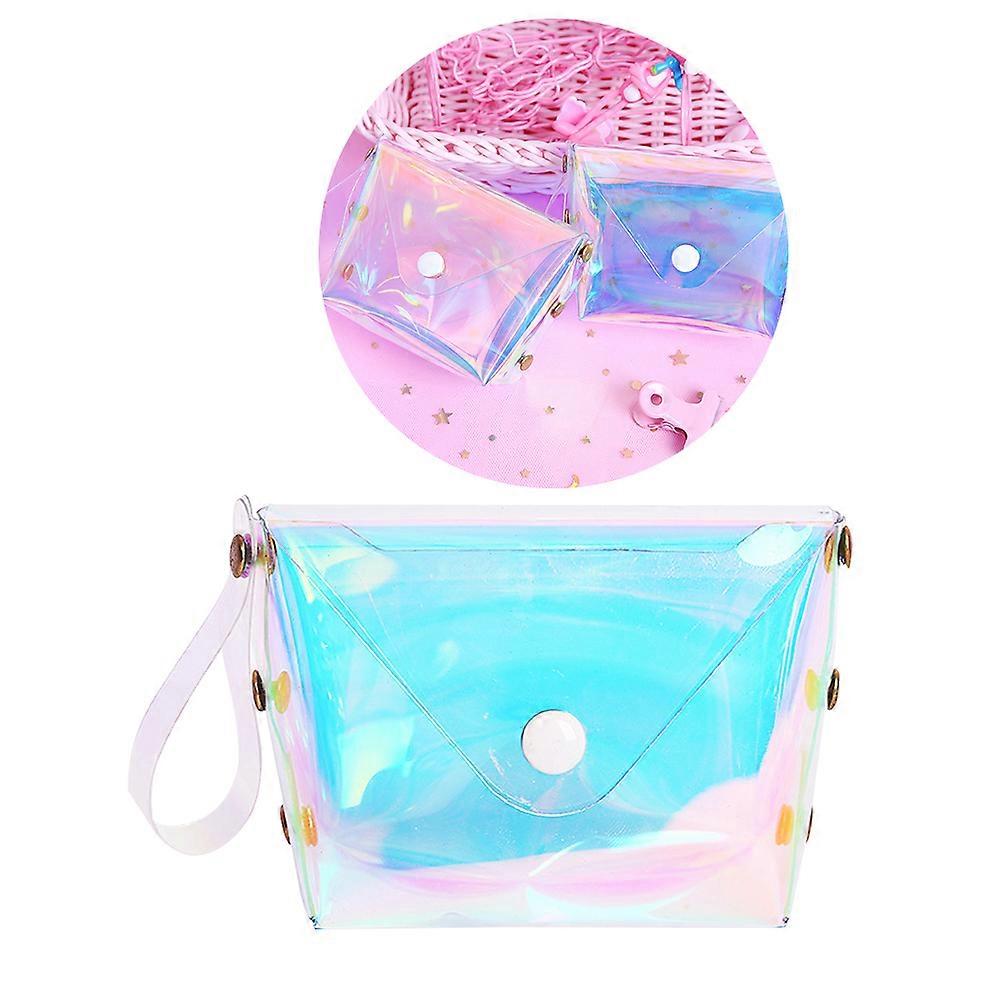 Transparent Money Pouch USB Cable Package Square Coin Purse Portable Headset Bag