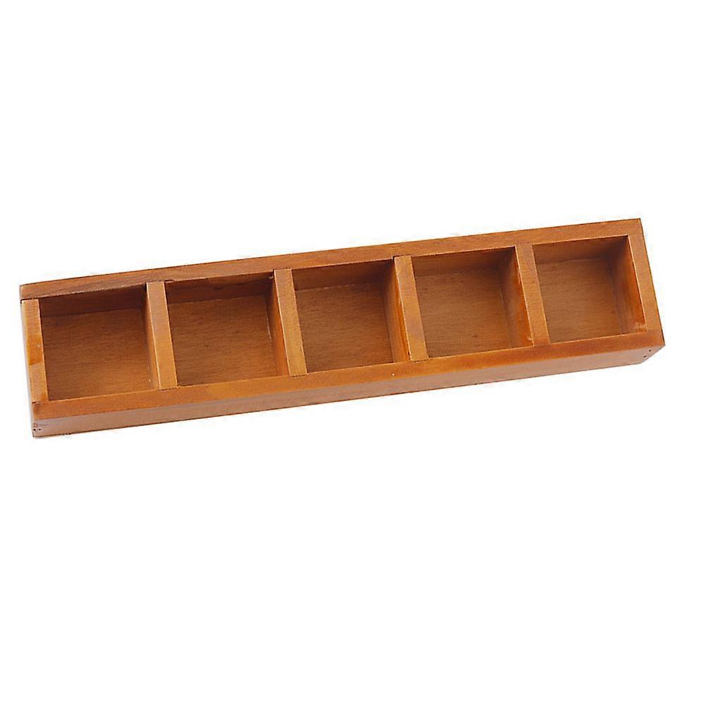 Organizer Box Container, Wooden Storage for Home Office Decor