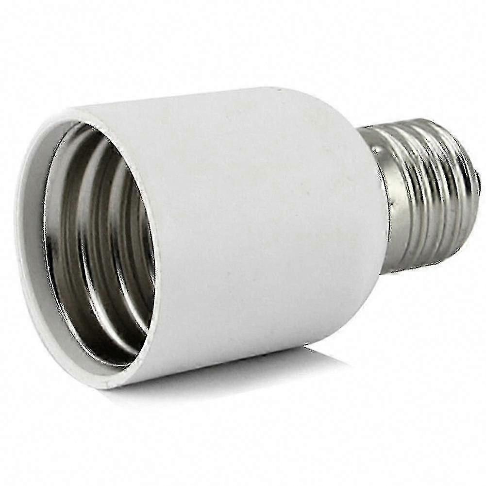 E27 to E40 Light Bulb Adapter Converter - White Medium Base Holder for Home Lighting